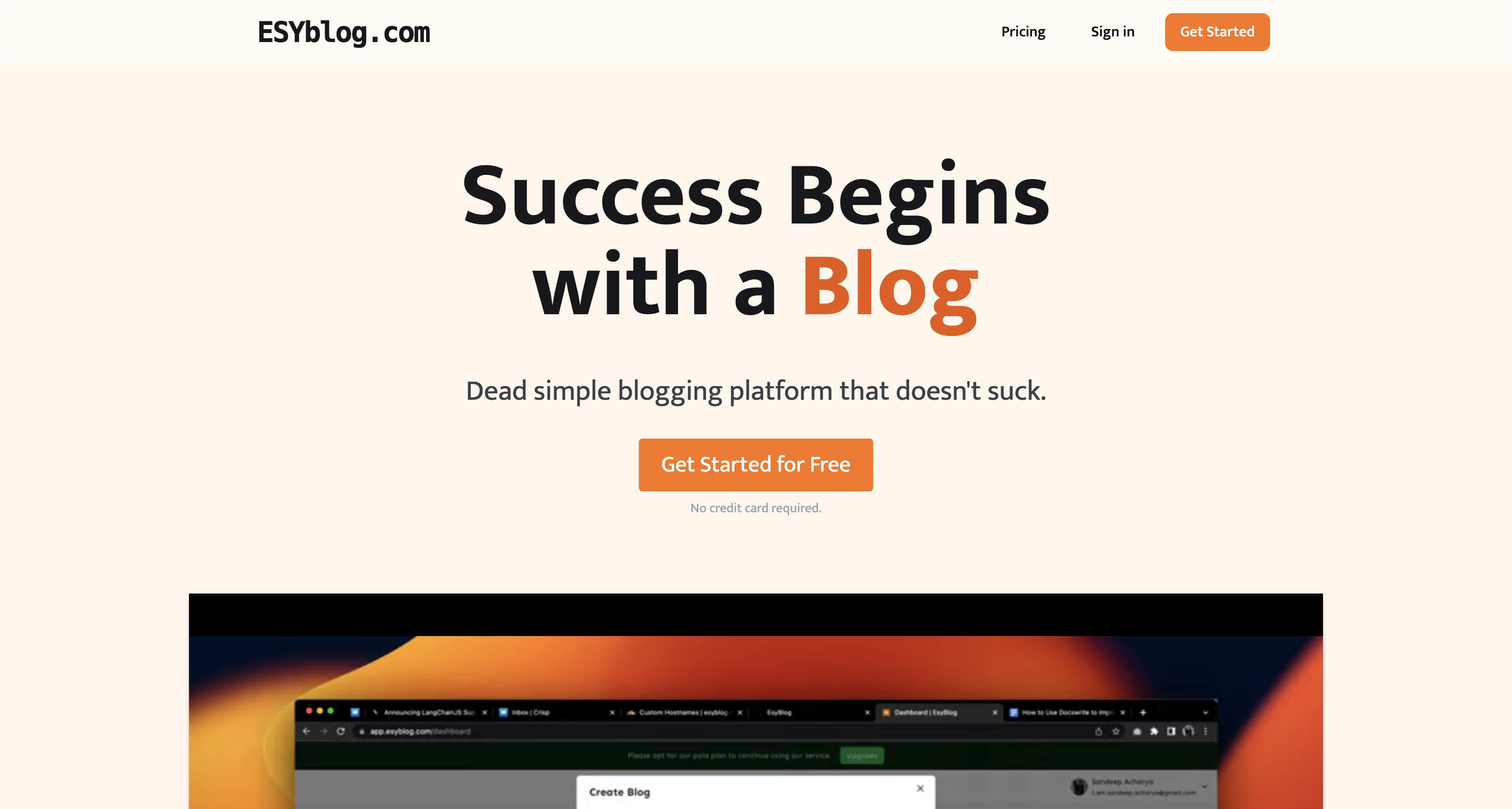 EsyBlog - Simple blogging platform icon