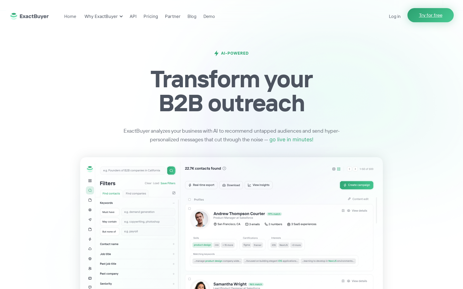 AI-Powered B2B Customer & Candidate Acquisition Platform