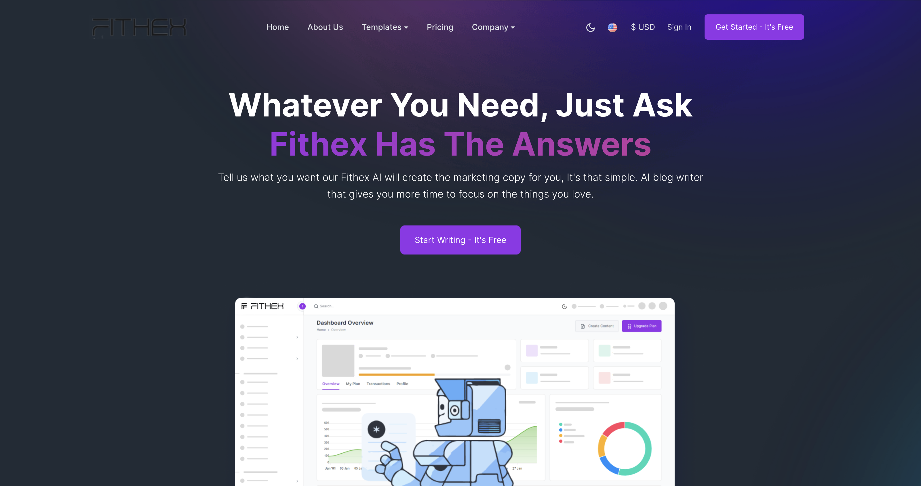 Fithex AI content generator - Ai Tools for Content generation