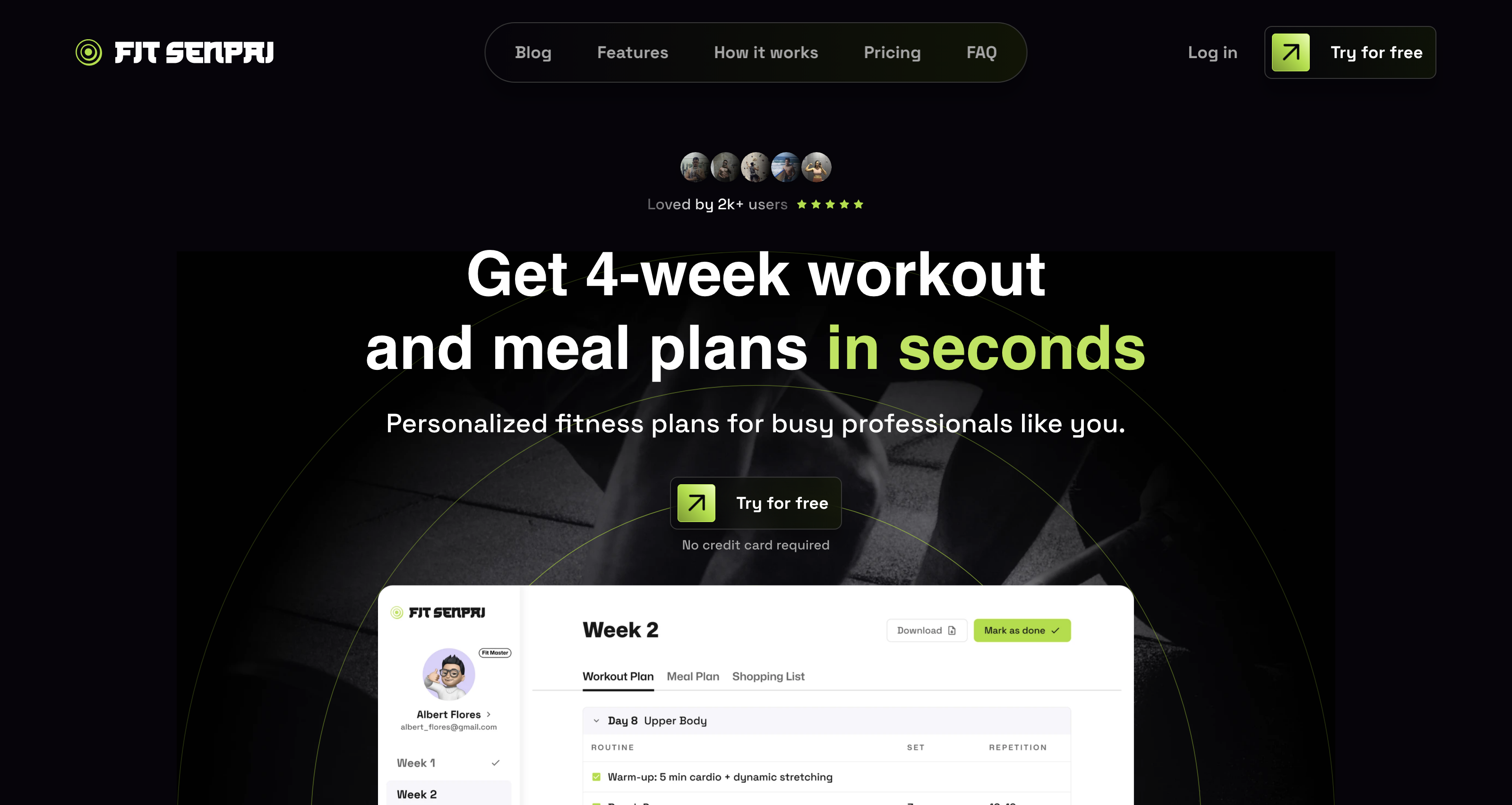 Fit Senpai | 4-Week Workout and Meal Plans icon