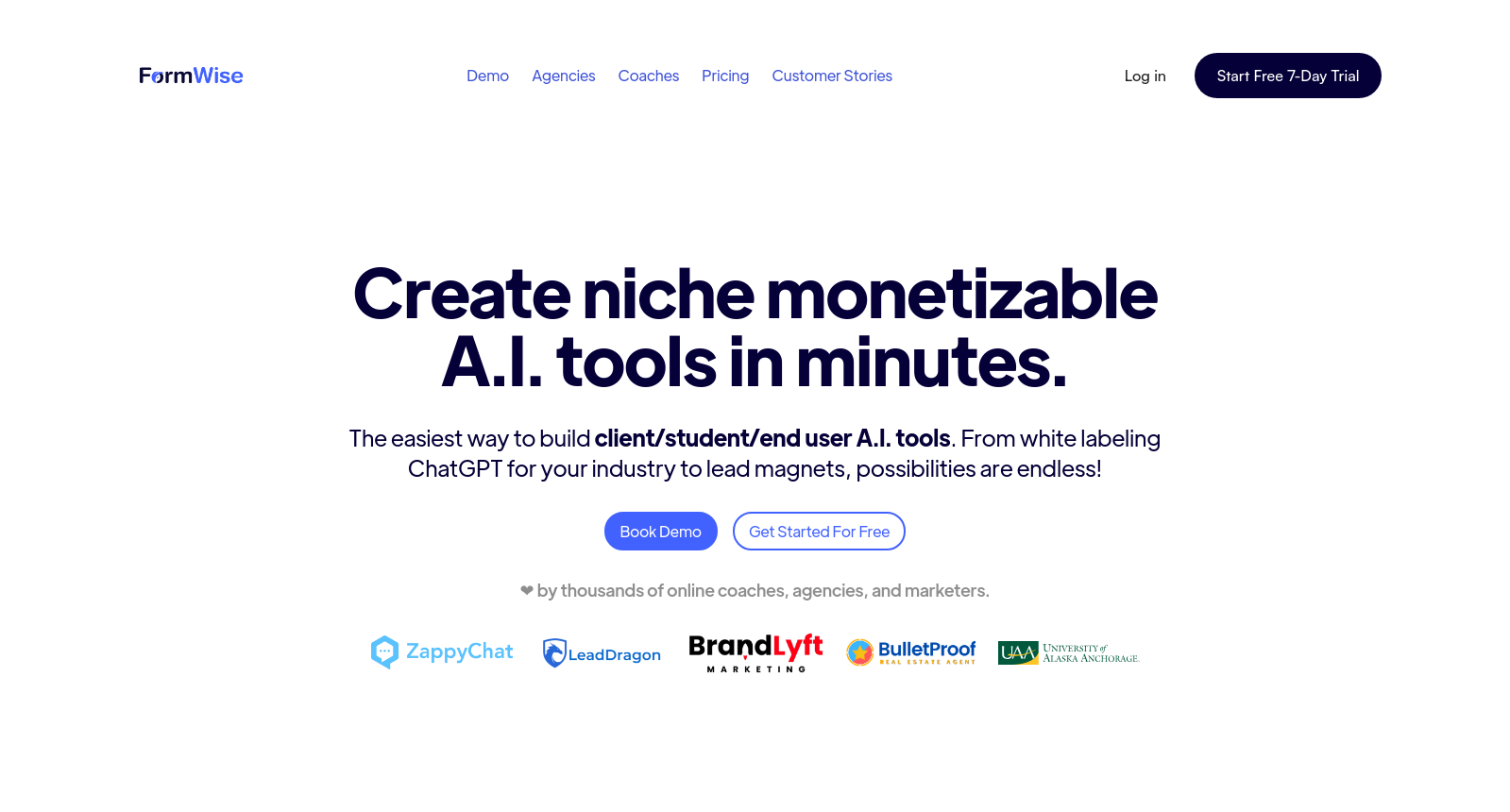 FormWise.AI | Create White Label AI Tools For Your End Users icon