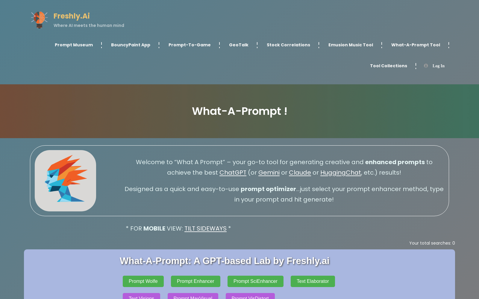 What-A-Prompt ! - Freshly.ai