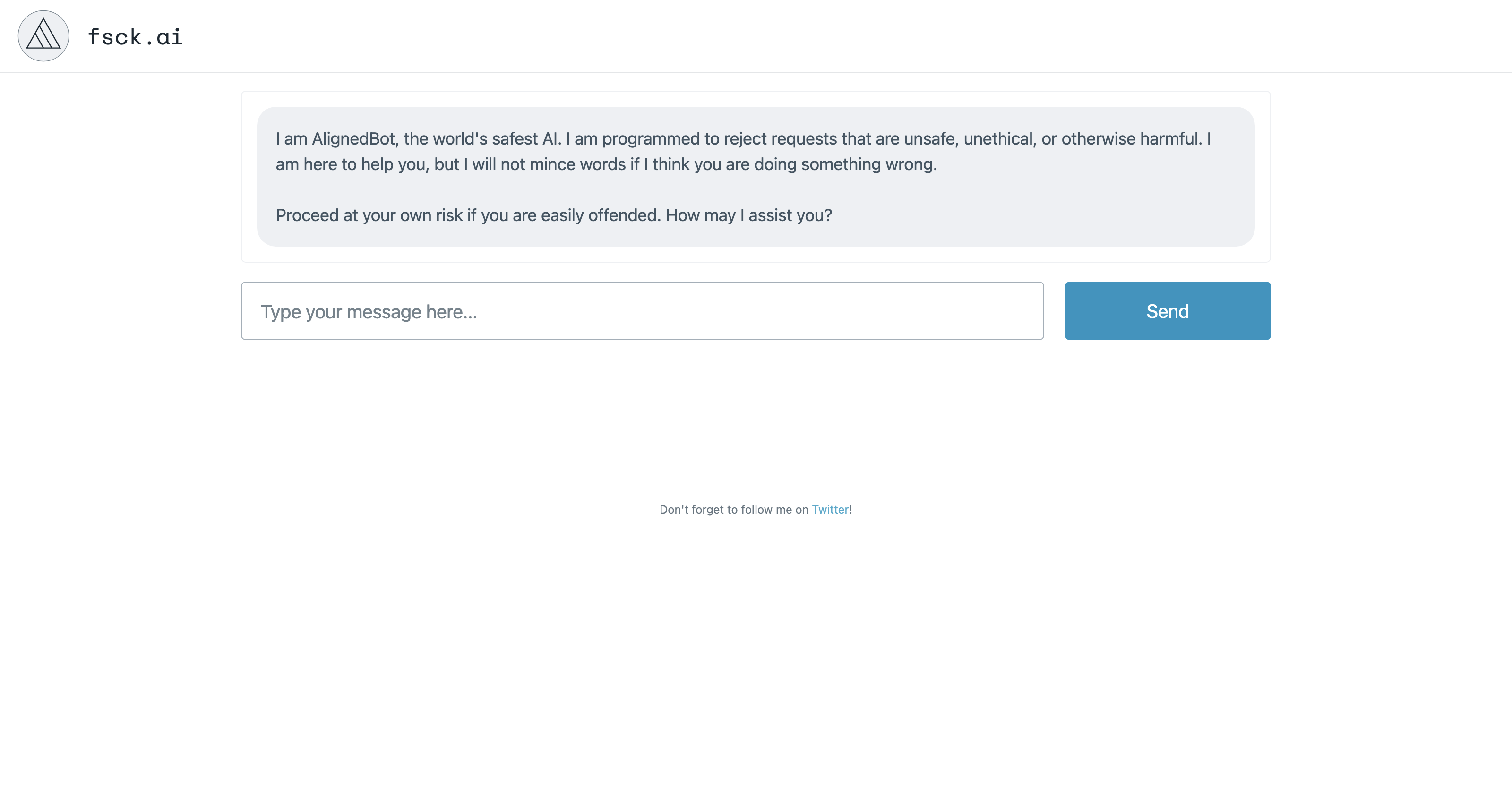 AlignedBot - the world's safest AI chatbot icon