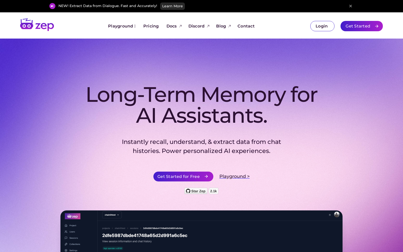 Zep - Long-Term Memory for AI Assistants icon