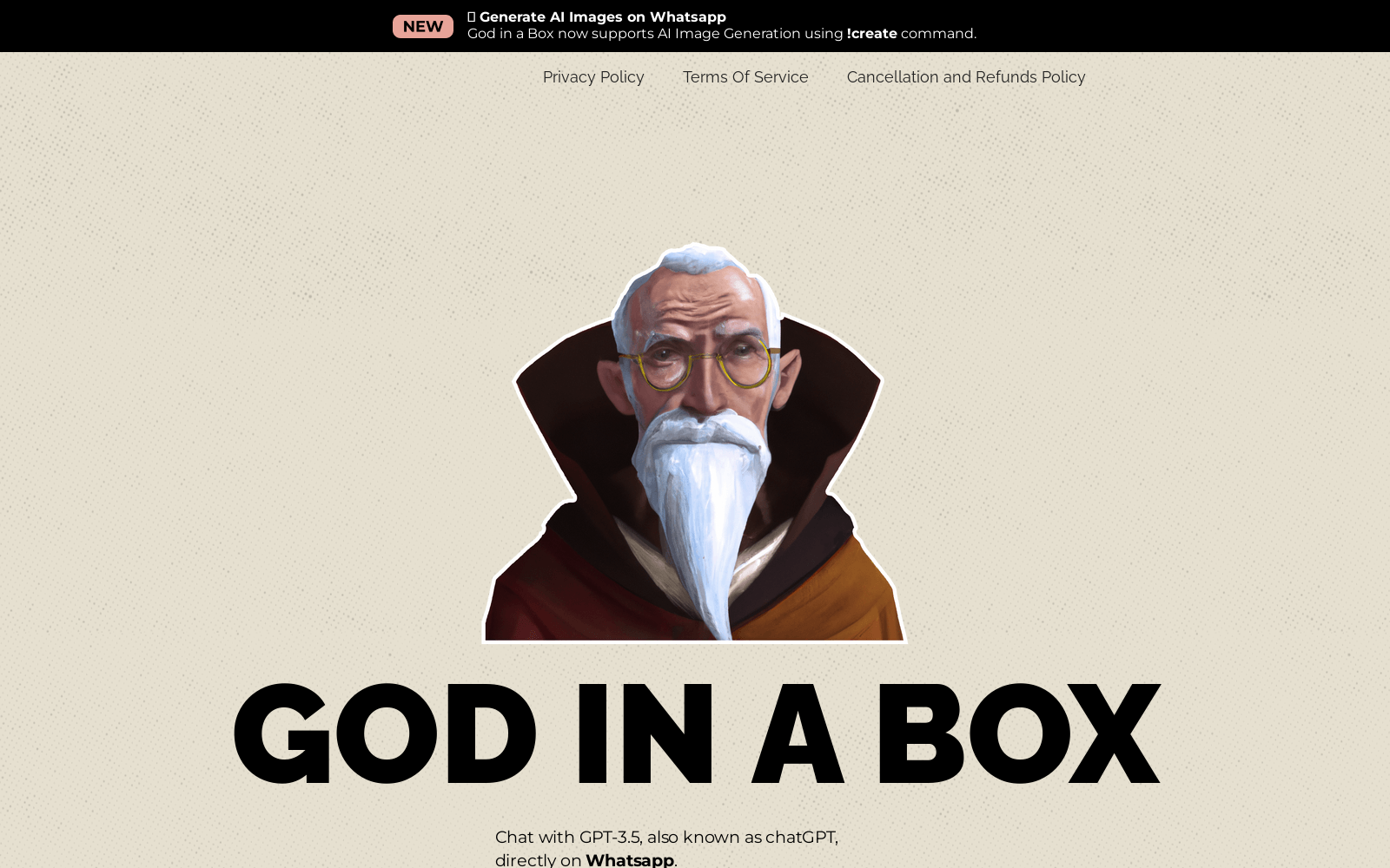 God In A Box | GPT-3.5 on Whatsapp icon