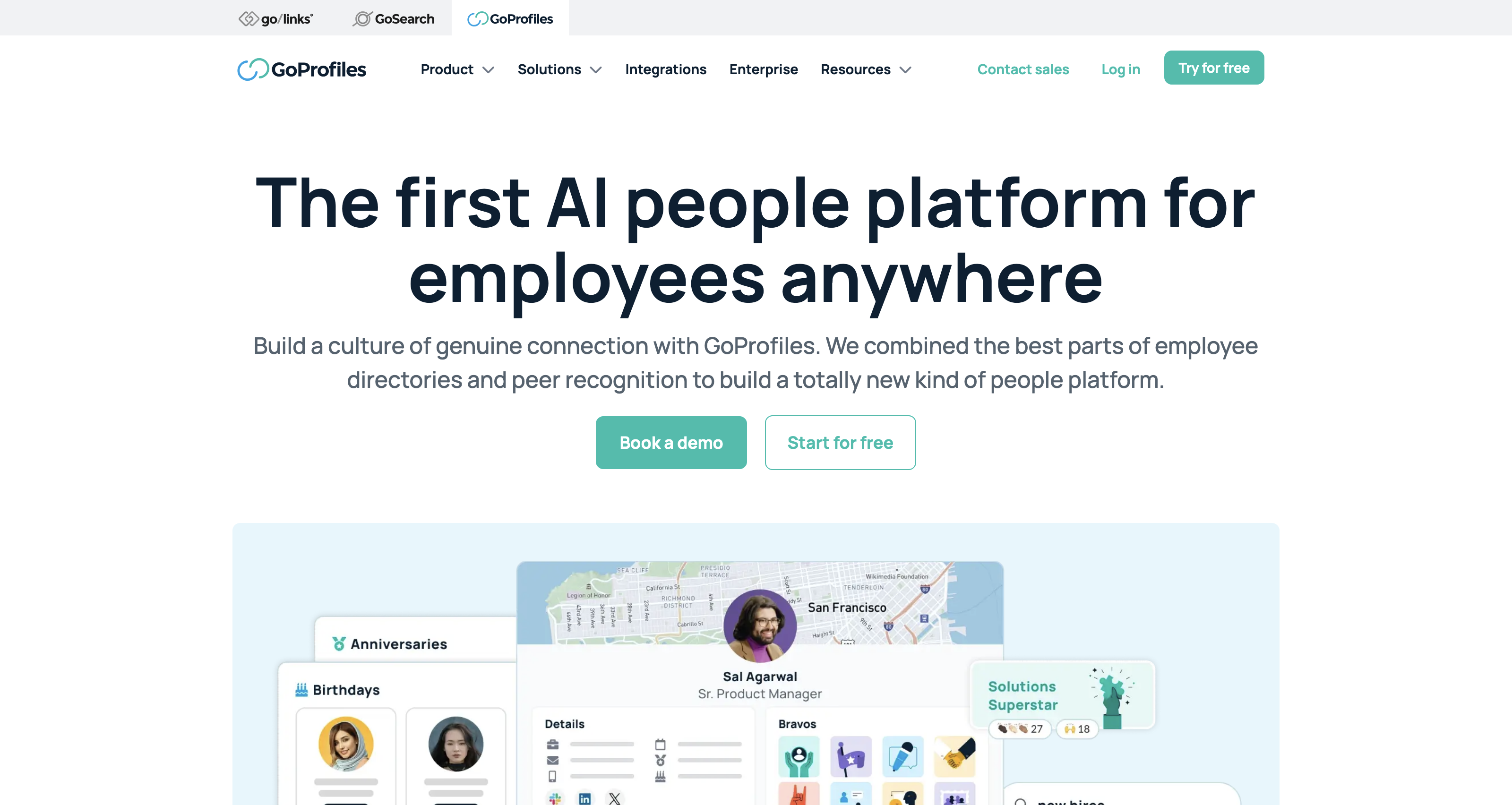 GoProfiles | AI People Platform for Employee Engagement and Recognition icon