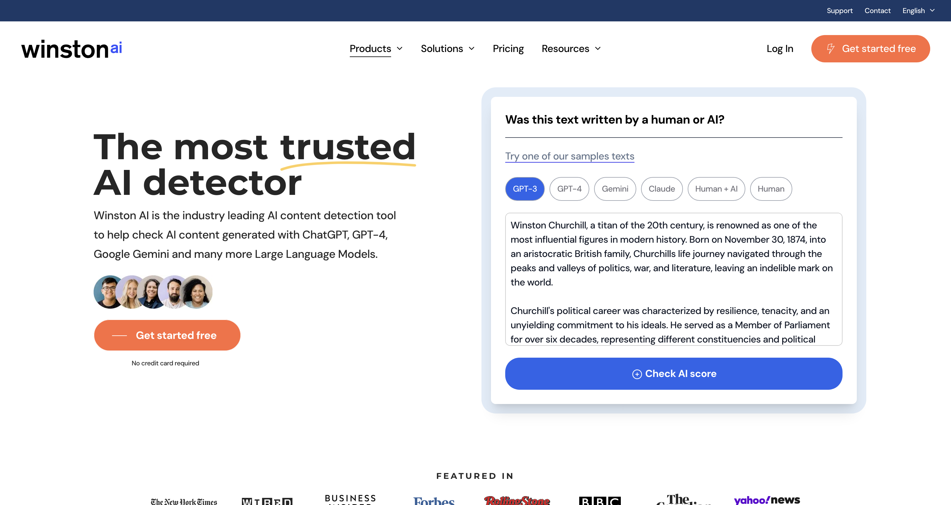 The Most Trusted AI Detector | ChatGPT Detection Tool