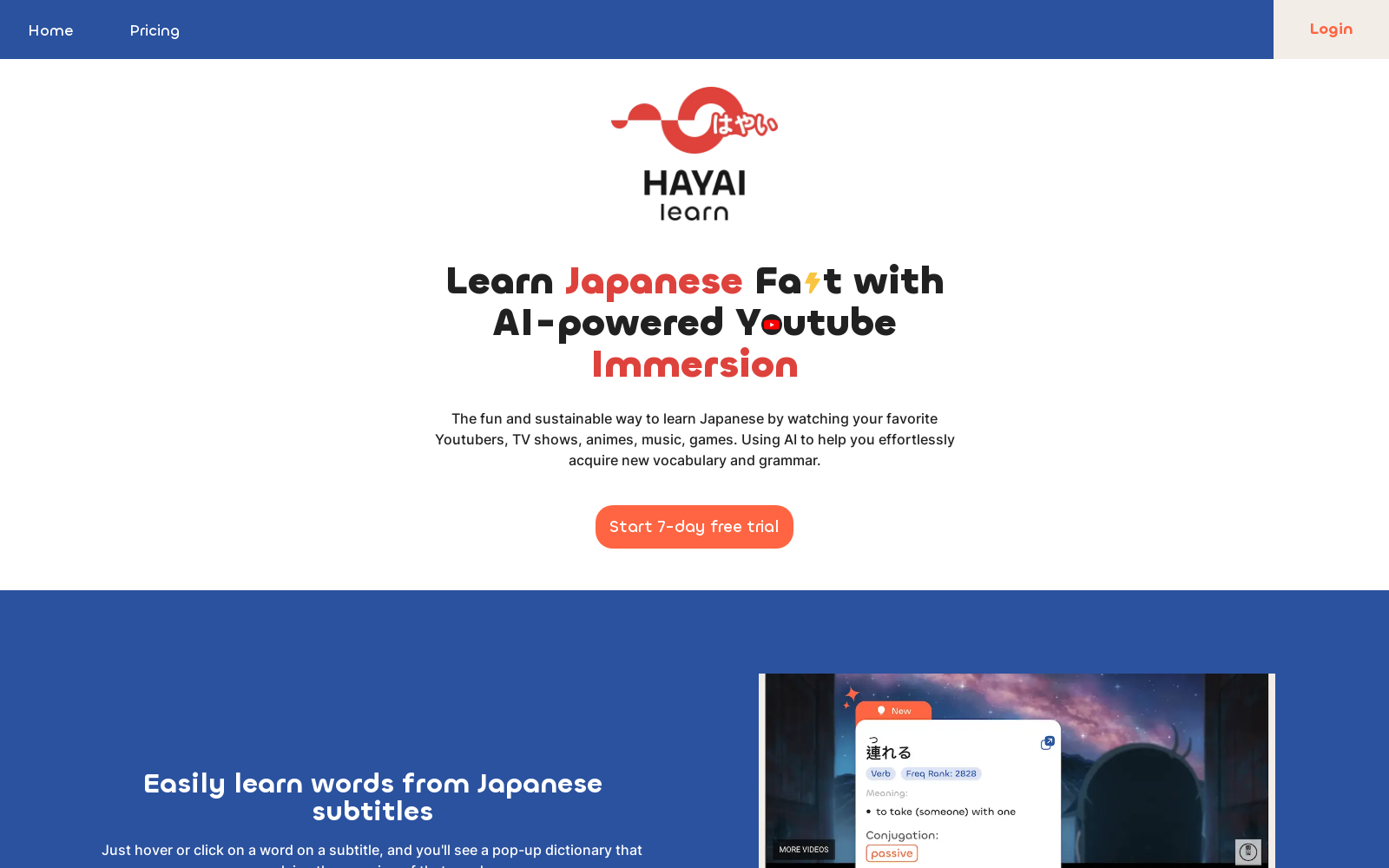 Hayai Learn - Learn Japanese Fast icon