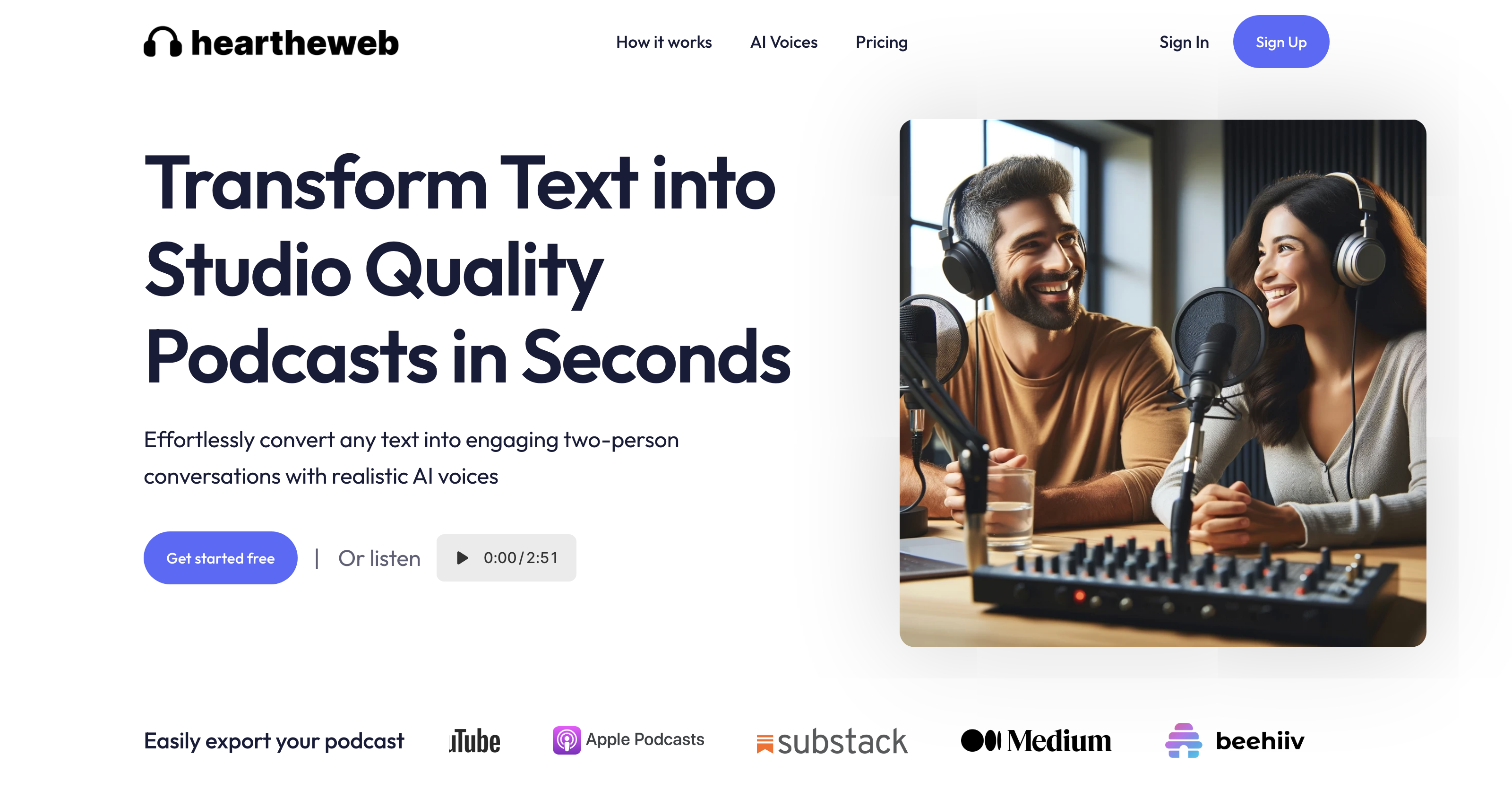 HearTheWeb | Turn anything into a podcast