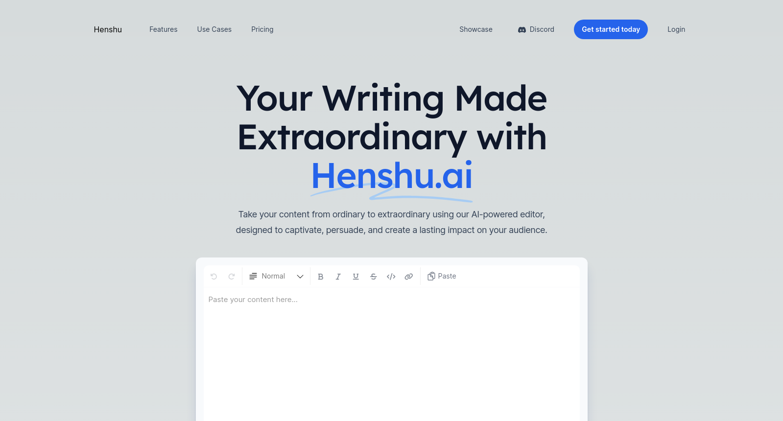Henshu - Your Writing Made Extraordinary