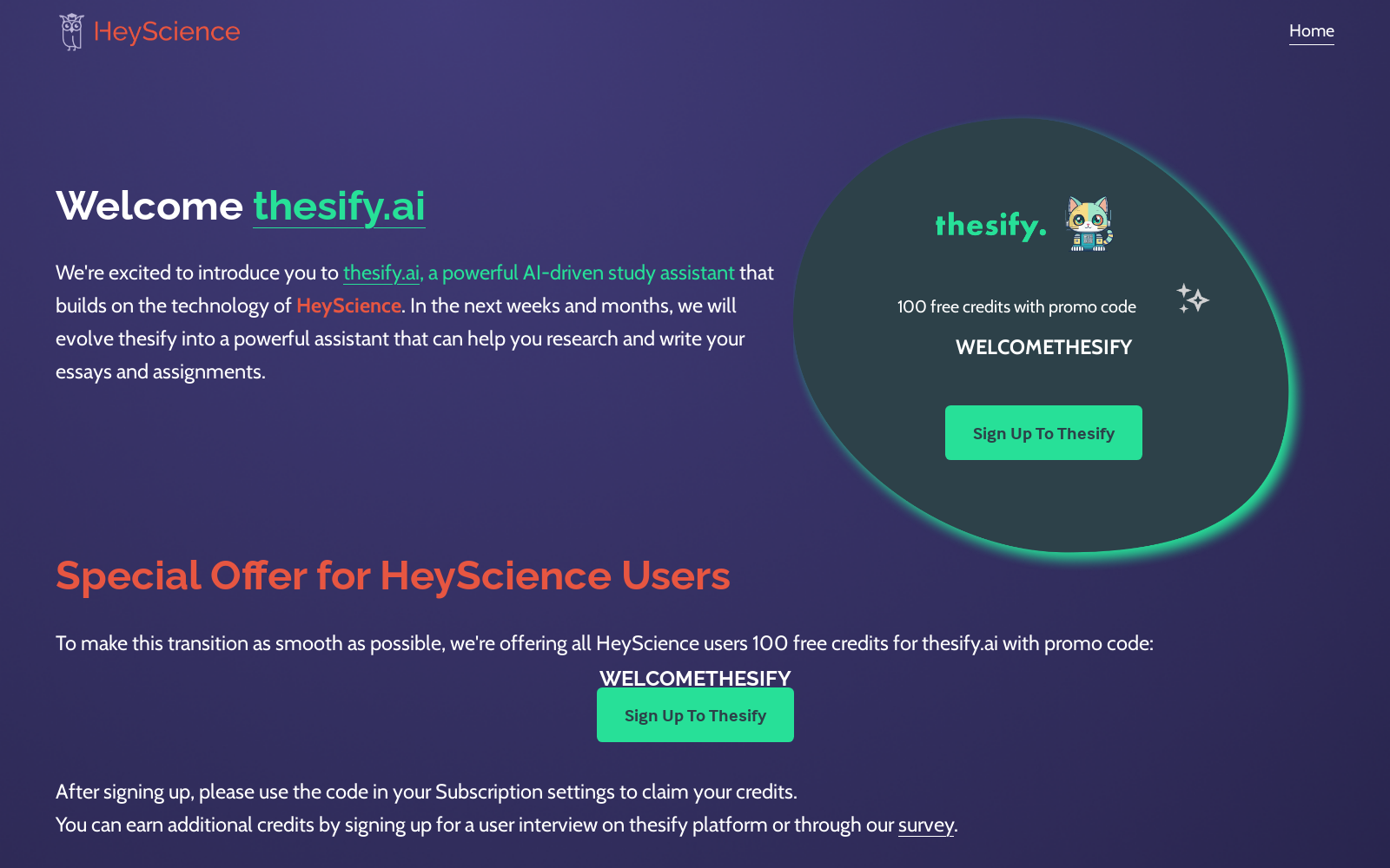 HeyScience - your personal AI assistant icon