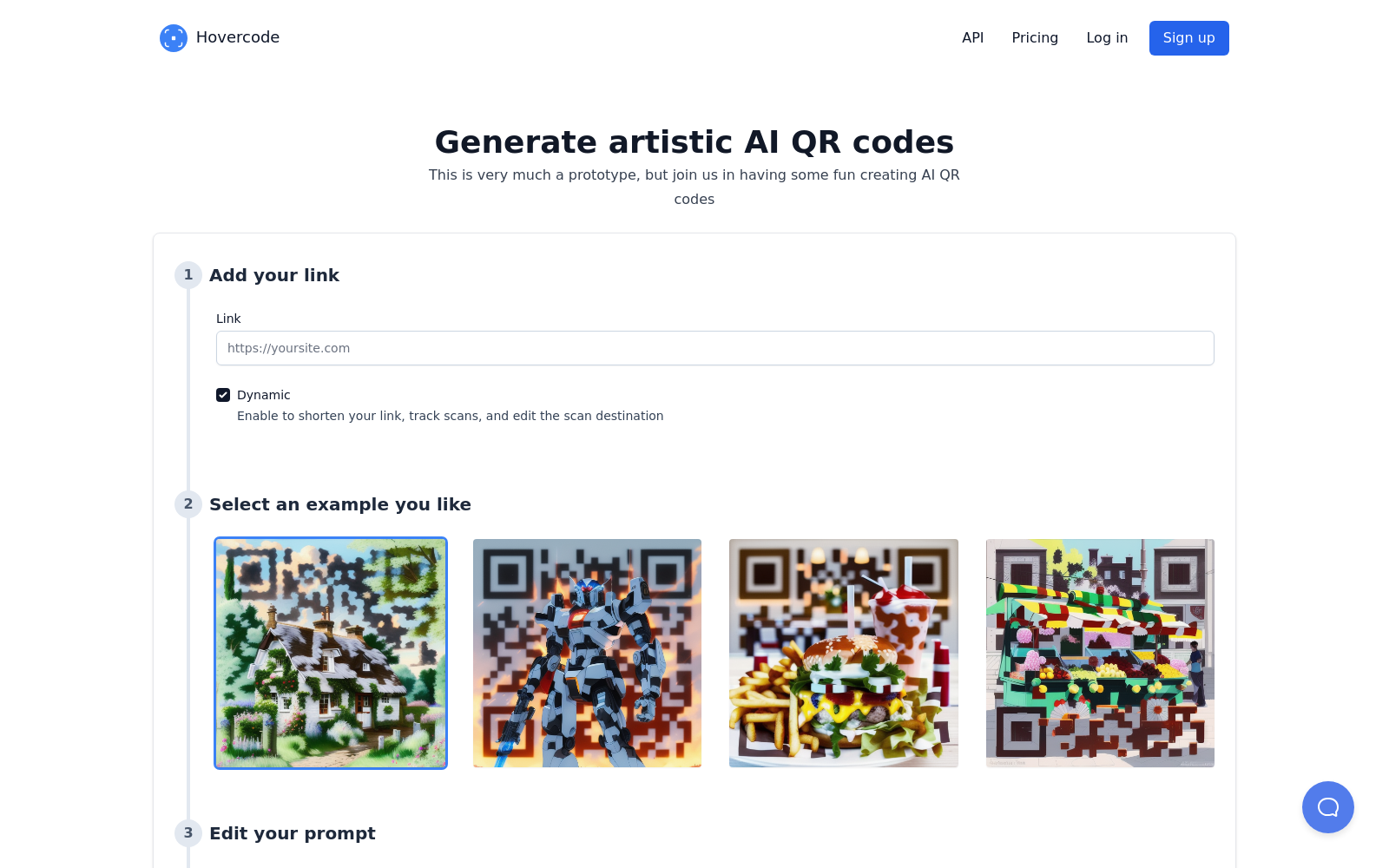 AI QR code generator