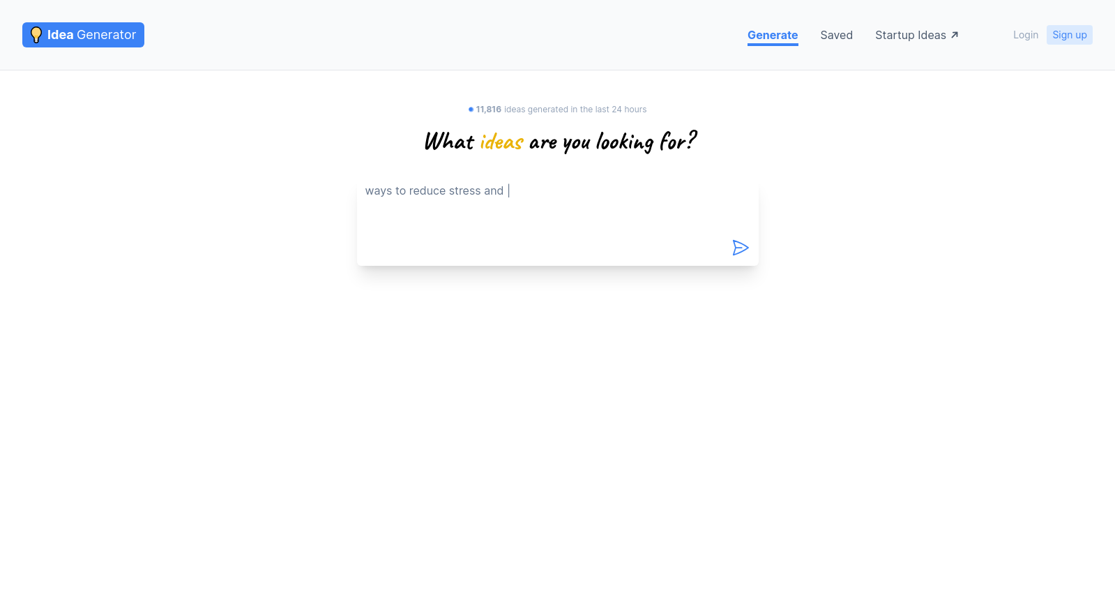 Idea Generator | Unlimited Free Ideas Generated by AI icon