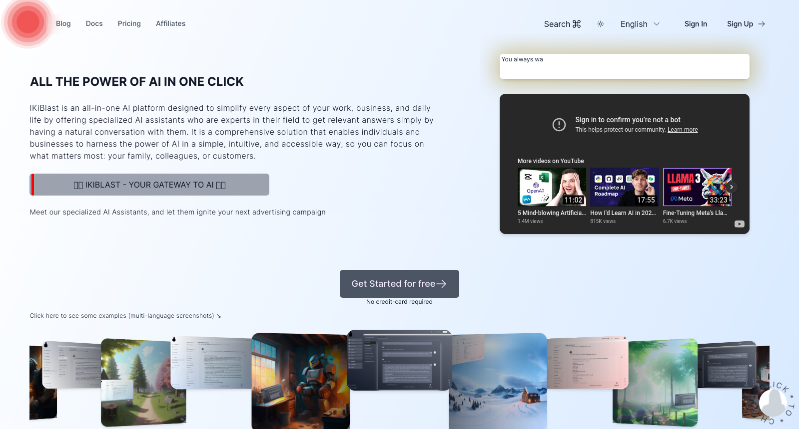 IKiBlast - Your Gateway to AI icon