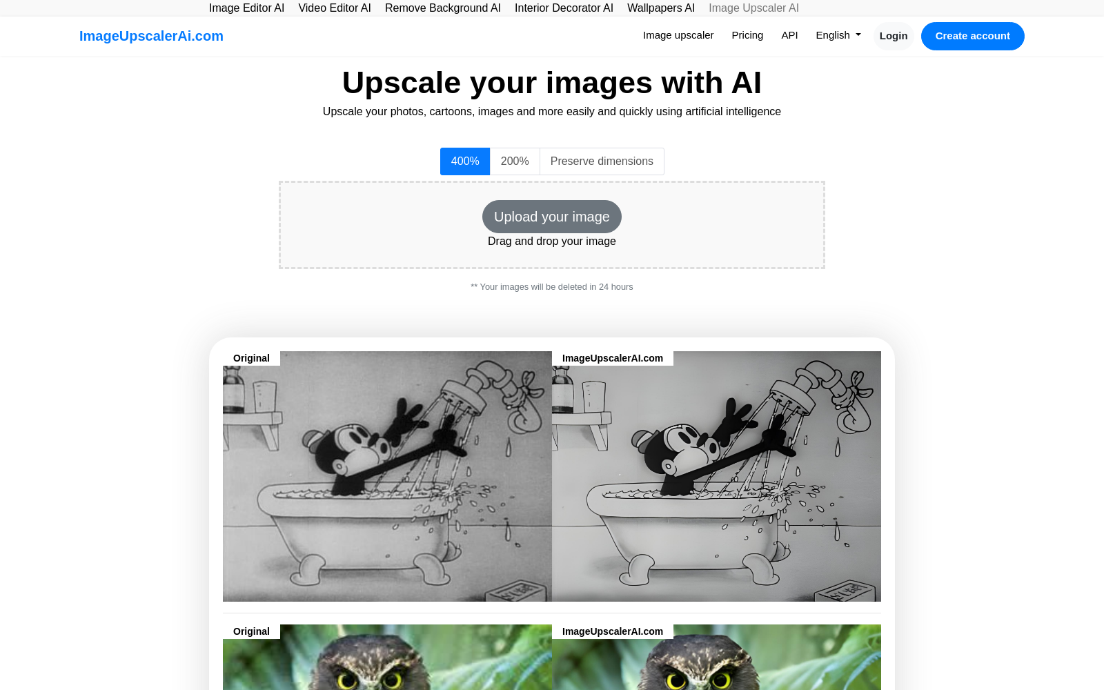 Image upscaler AI | ImageUpscalerAI.com