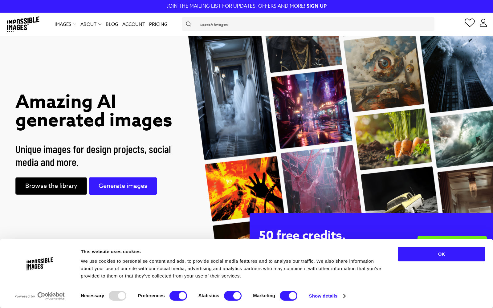 AI-Generated Stock Image Library and AI Image Generator icon