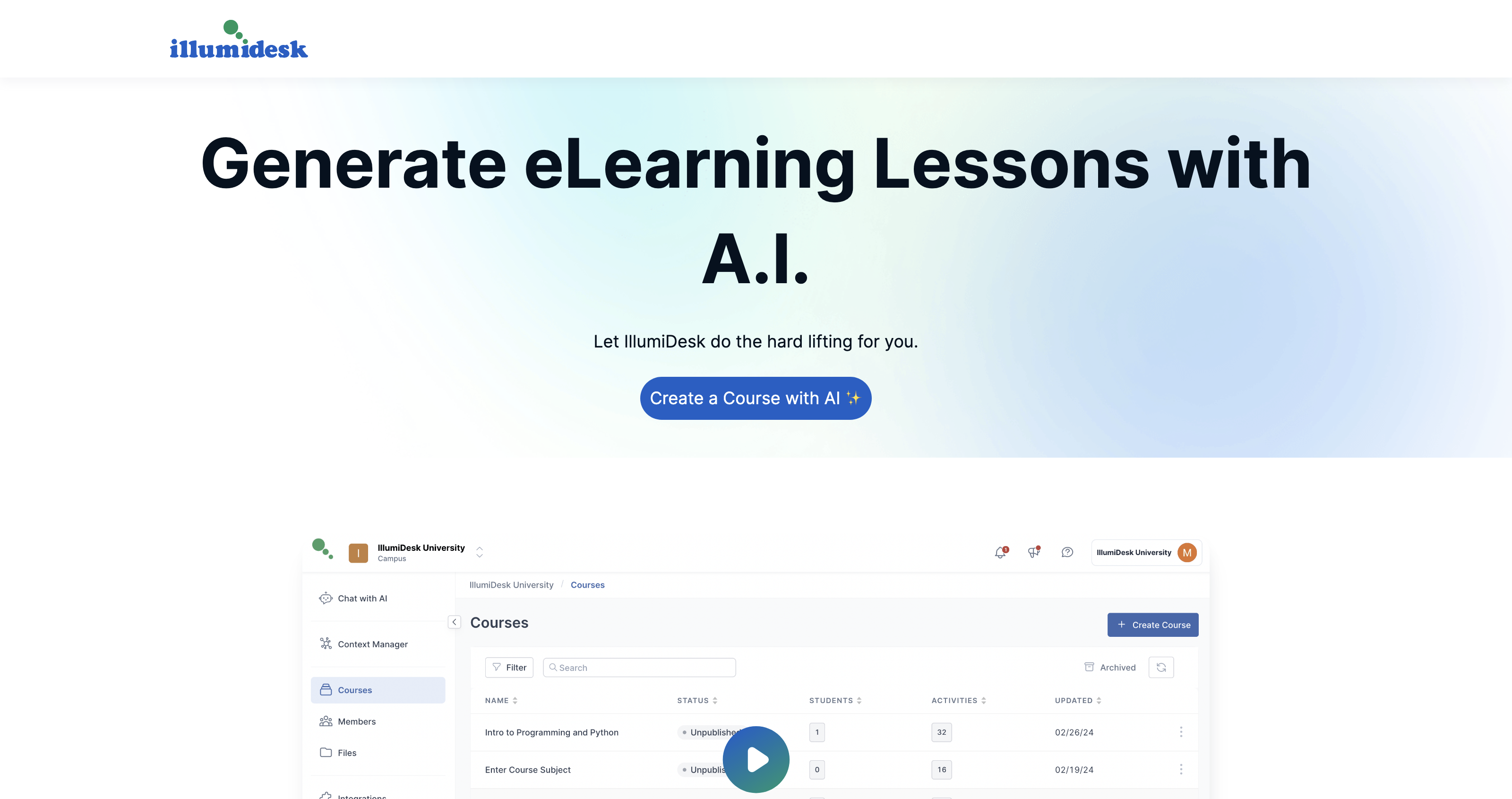 Course with AI