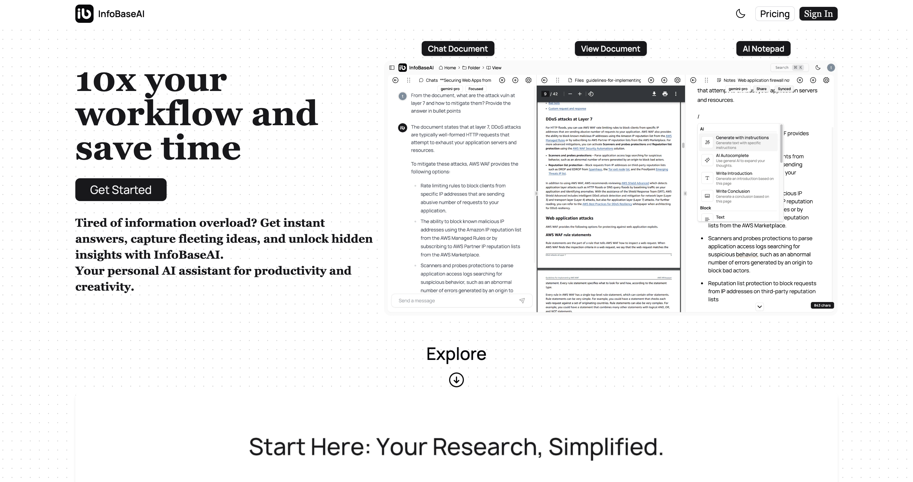 InfoBaseAI - Ai Tools for Content generation
