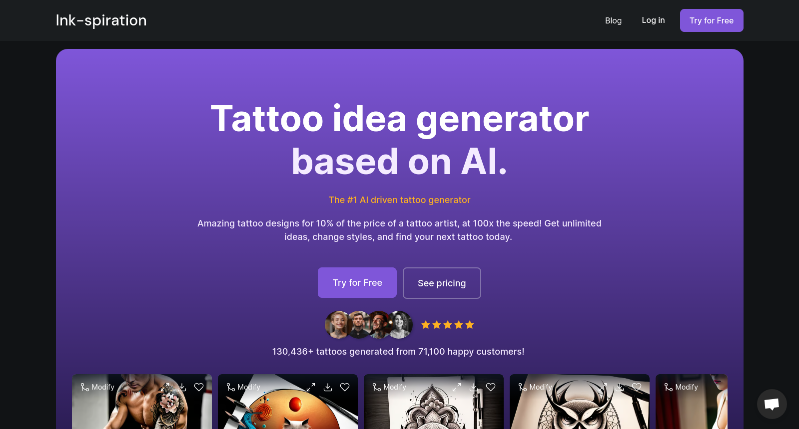 Ink-spiration | AI Tattoo Idea Generator