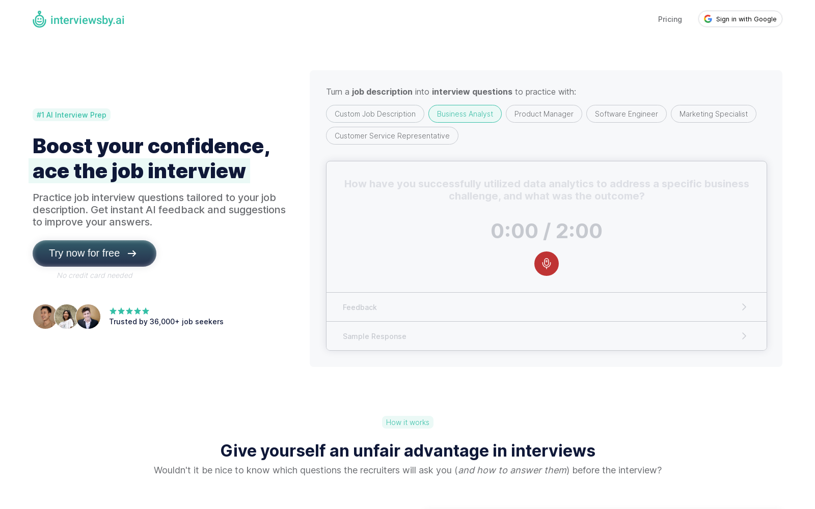 Interviews by AI | AI-powered Interview Preparation icon