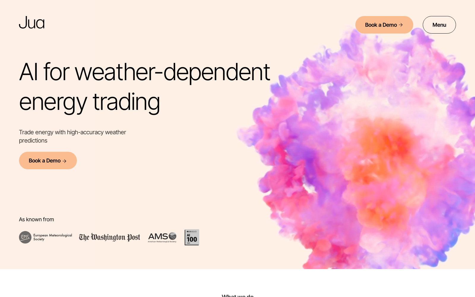 Jua | AI for weather dependent energy trading icon