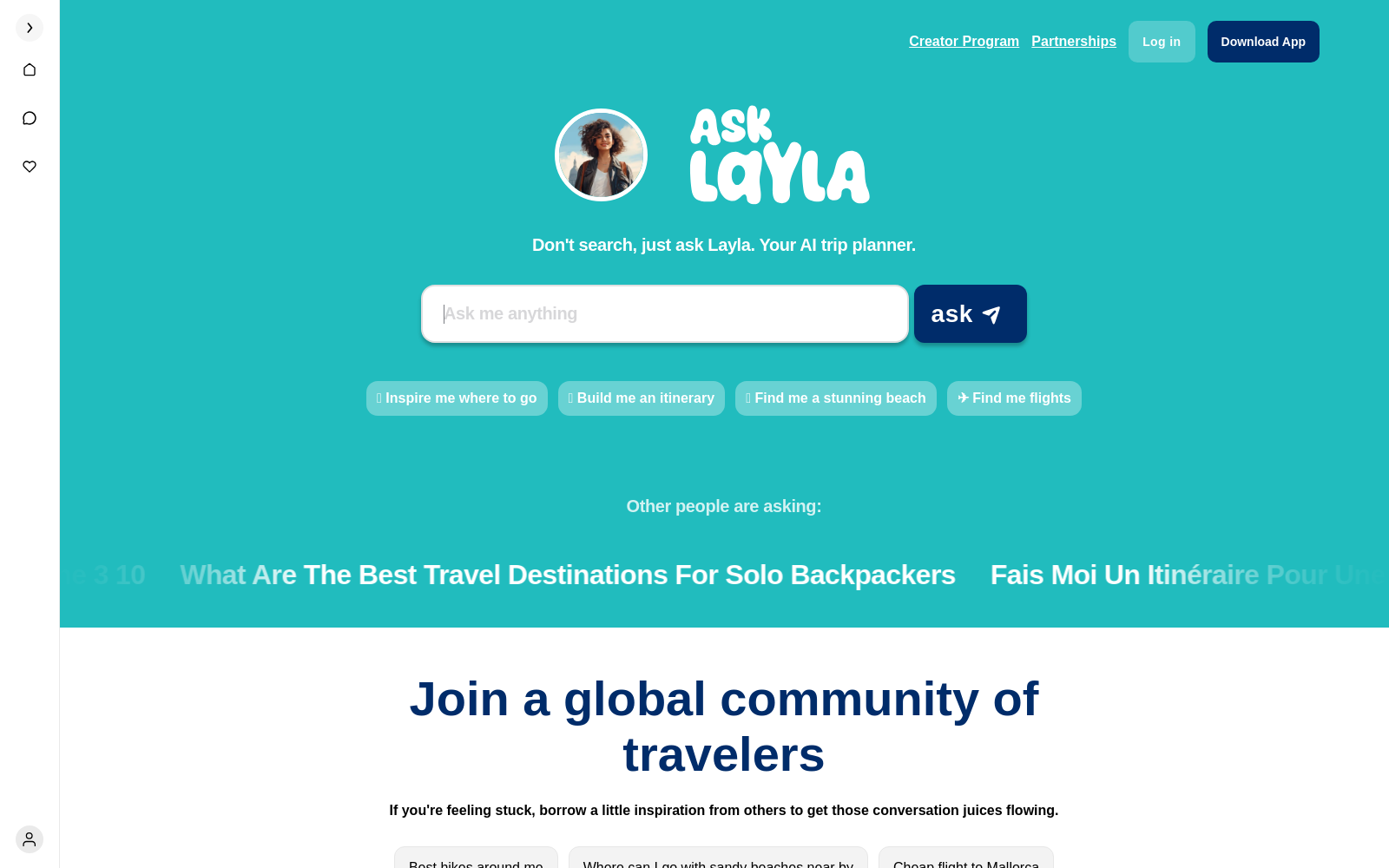 Ask Layla: Free Trip Planner AI 2024 | Trusted By Millions