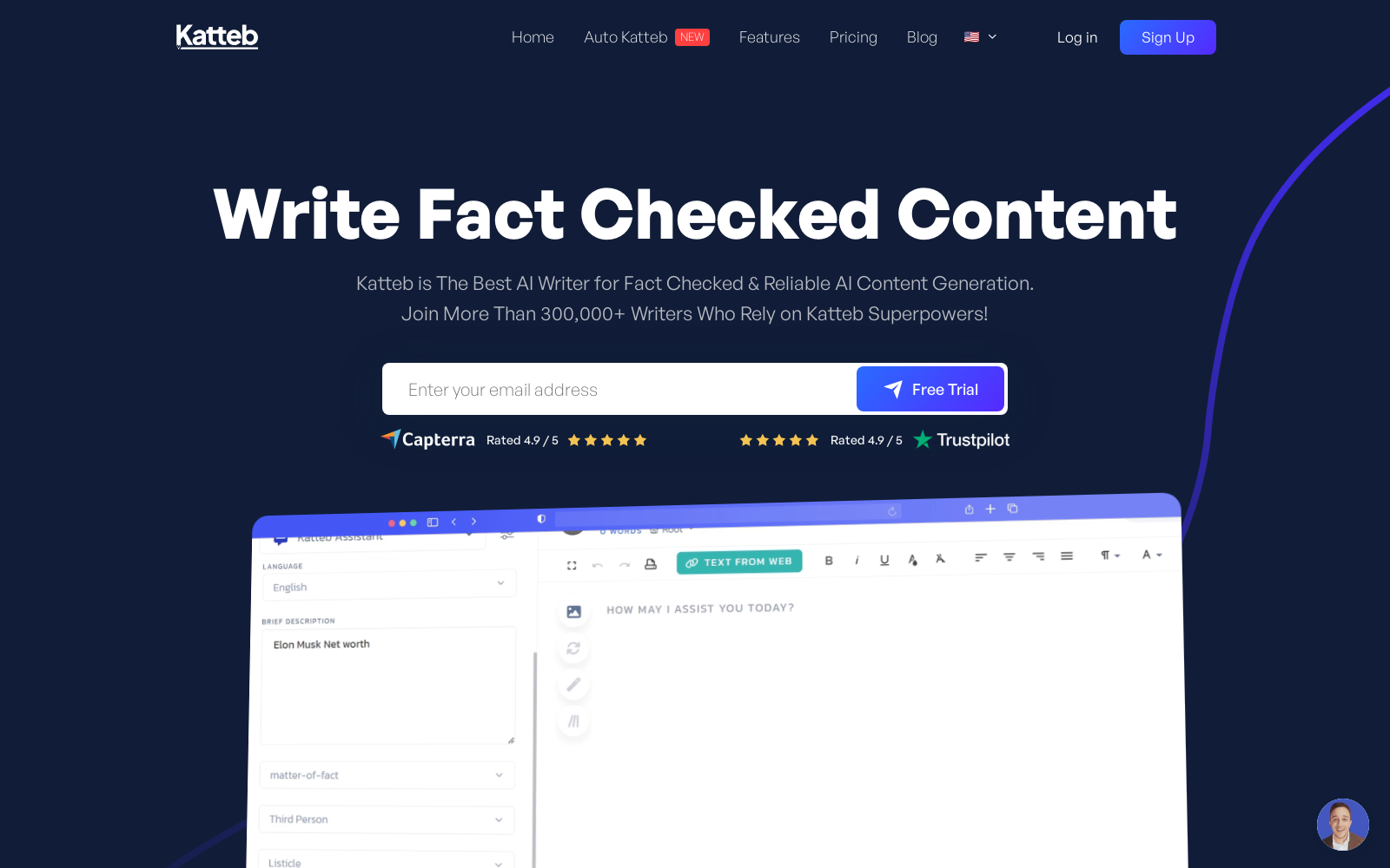 Katteb - Fact Checked AI Writer - Ai Tools for Content generation