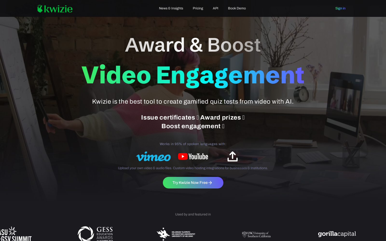 Kwizie | #1 AI Quiz Test Maker For Video icon