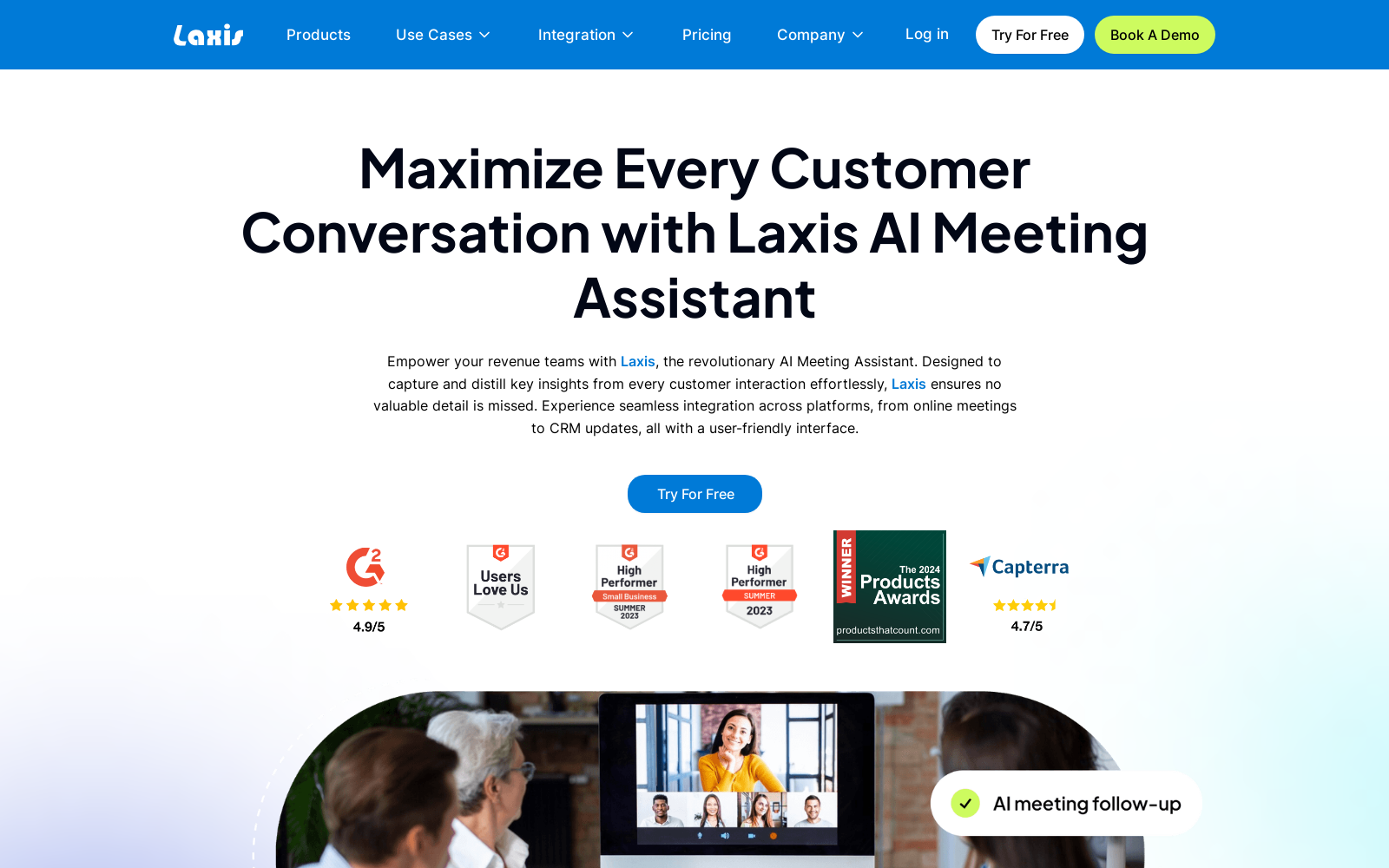 Laxis | AI Meeting Assistant for Revenue Teams icon