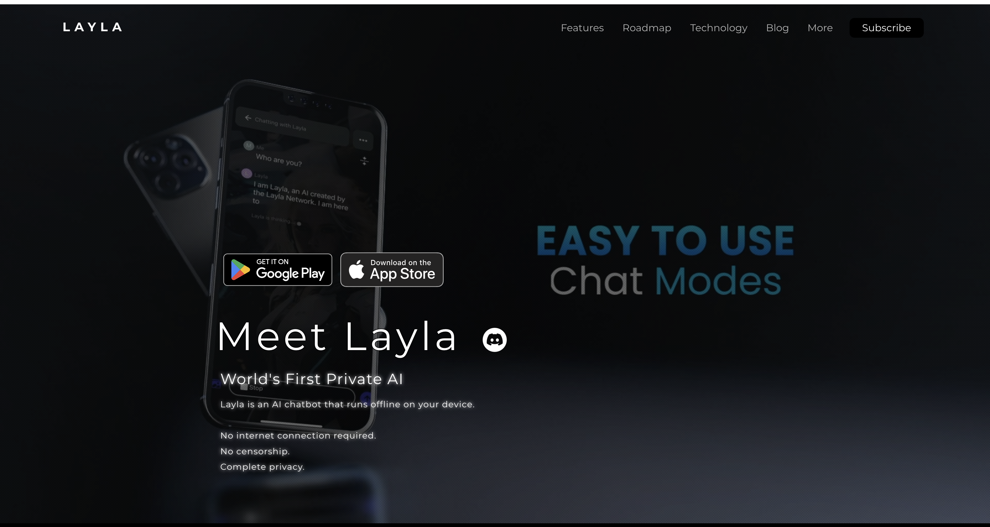 Home | Layla - Private AI Assistant