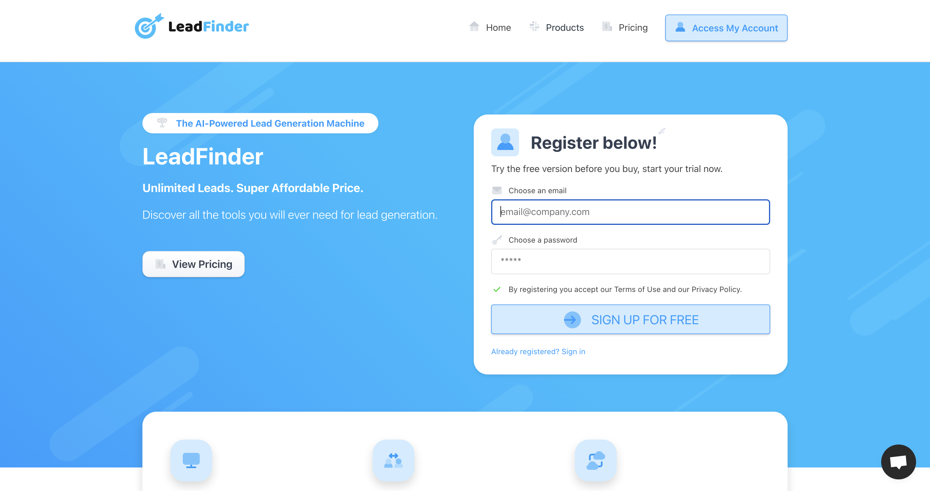 AI Lead Generation Machine - LeadFinder