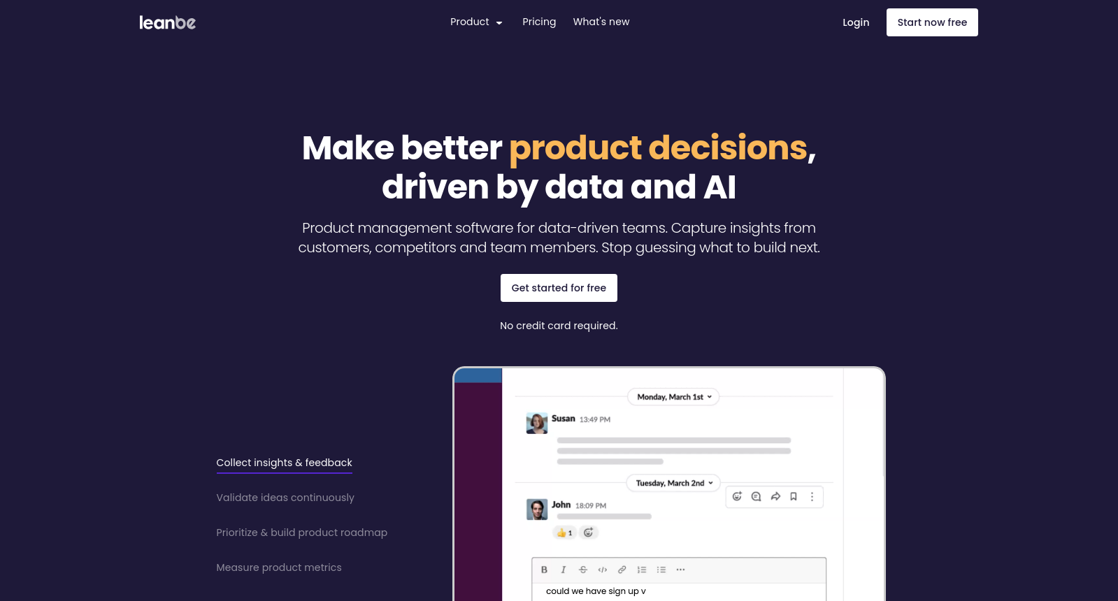 Leanbe: Product management platform for data-driven teams icon