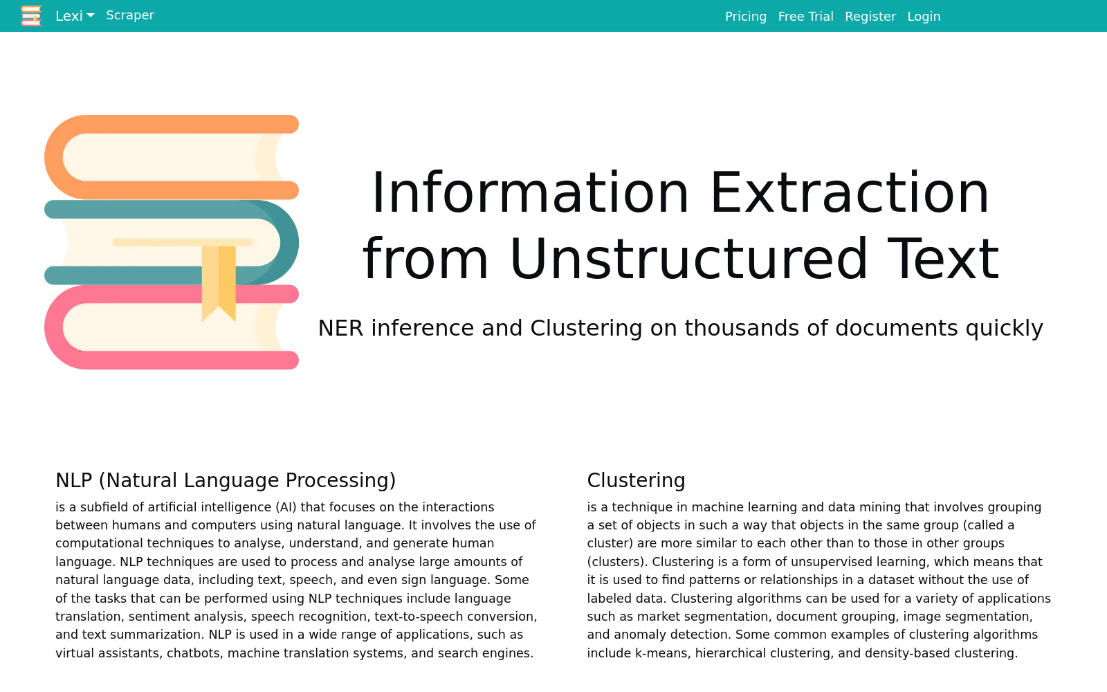 Lexi | Information Extraction from Unstructured Text