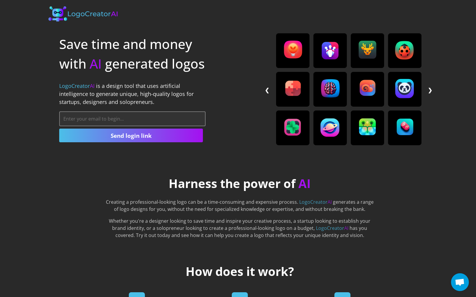 LogoCreatorAI - Logos created by AI