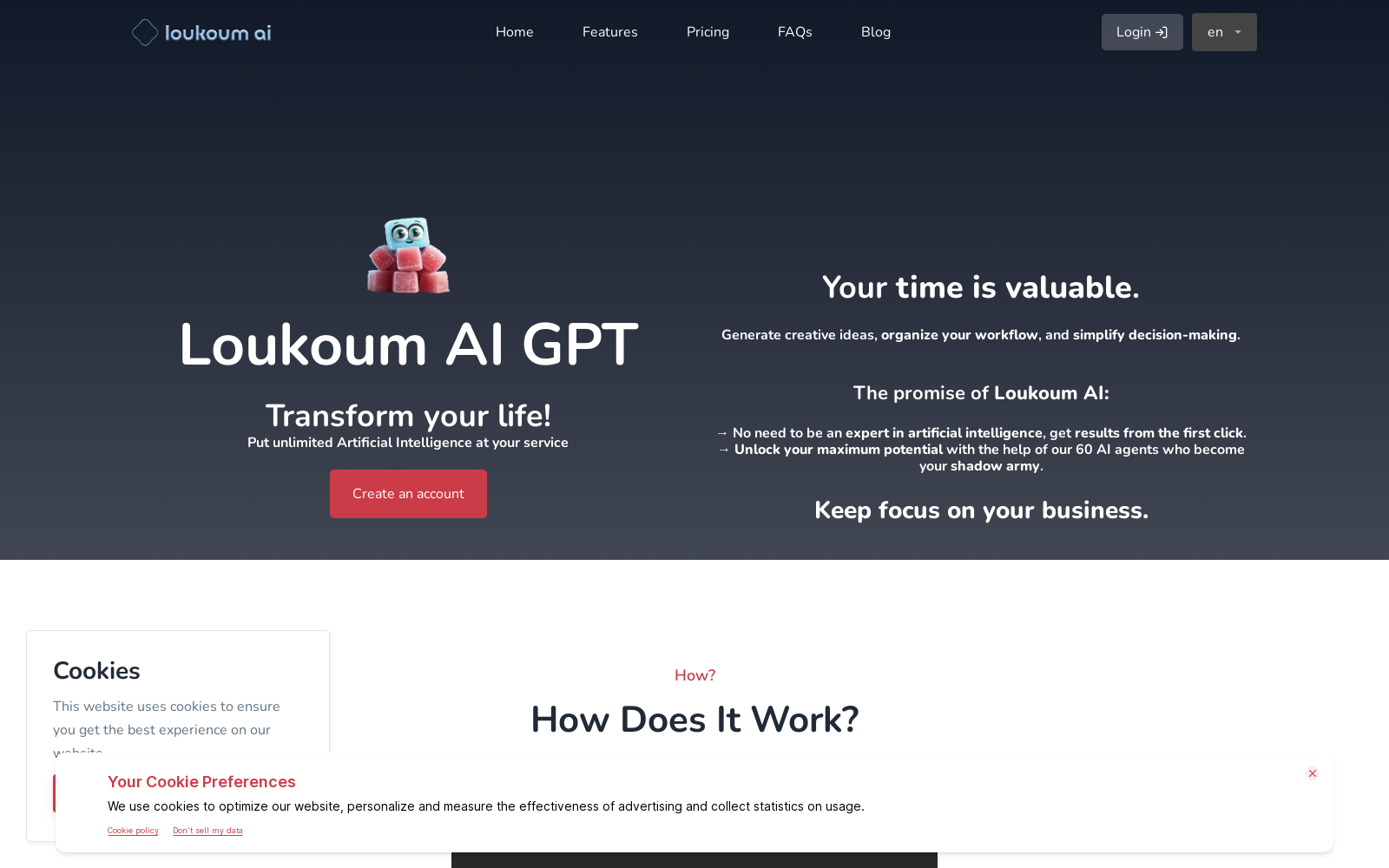 Loukoum AI: Your Personal Assistant Powered by GPT icon