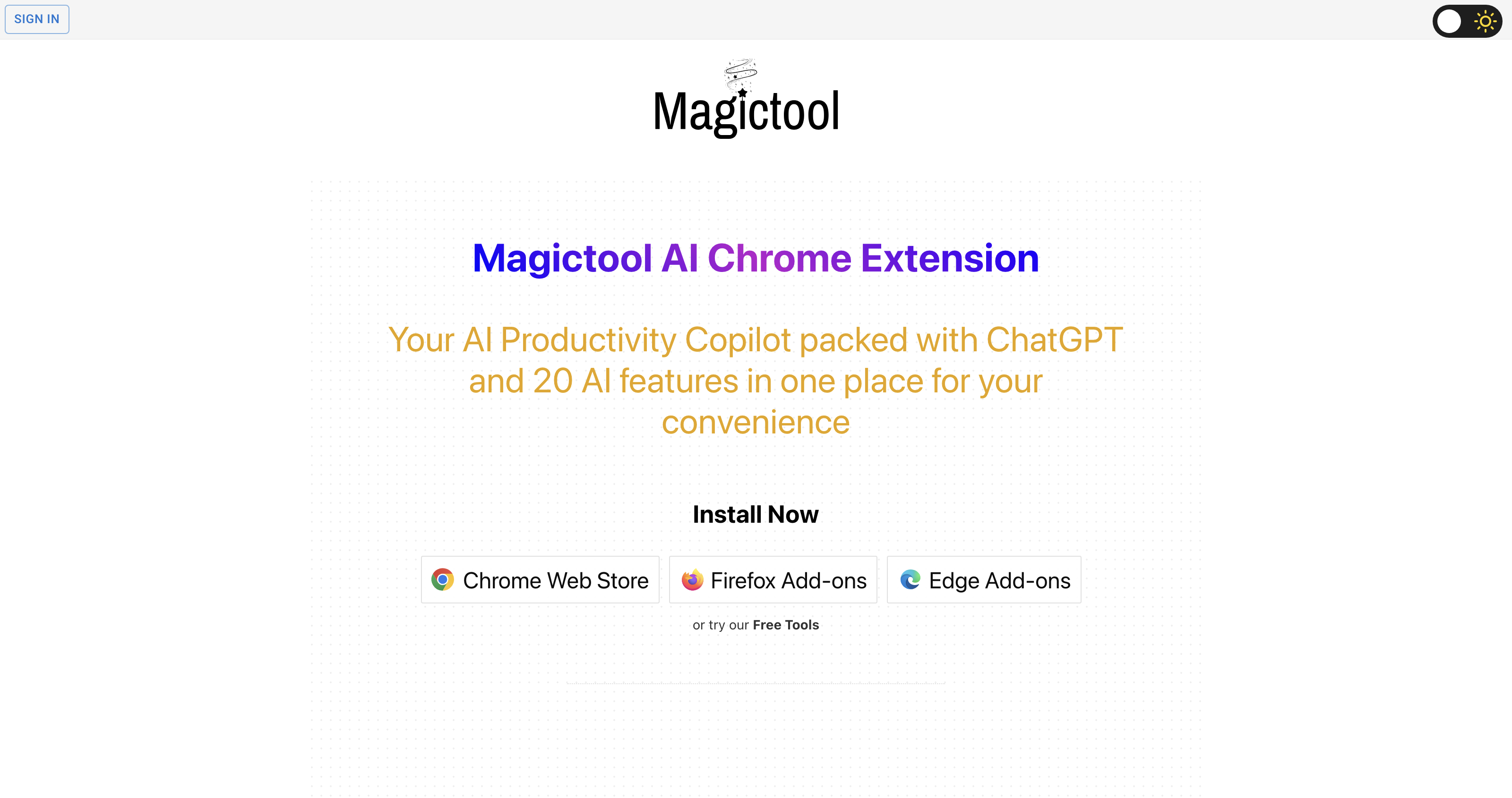 Magic Tool AI. The ultimate productivity hub for all your needs. - Ai Tools for Content generation