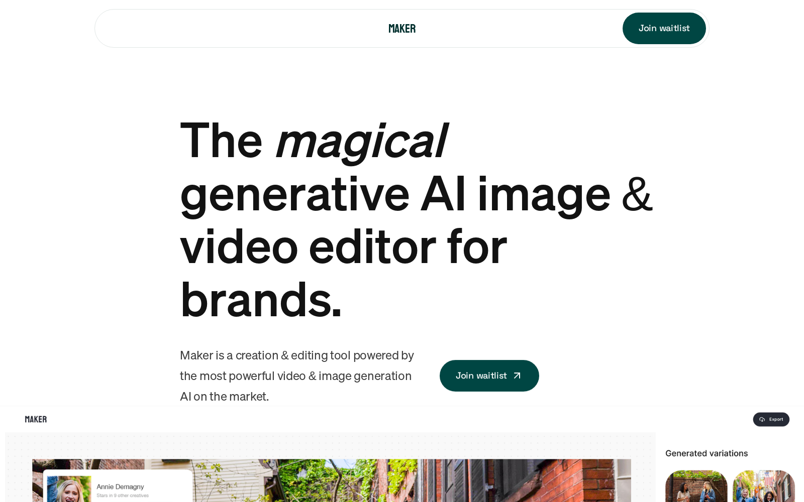 Maker - The generative AI creative canvas