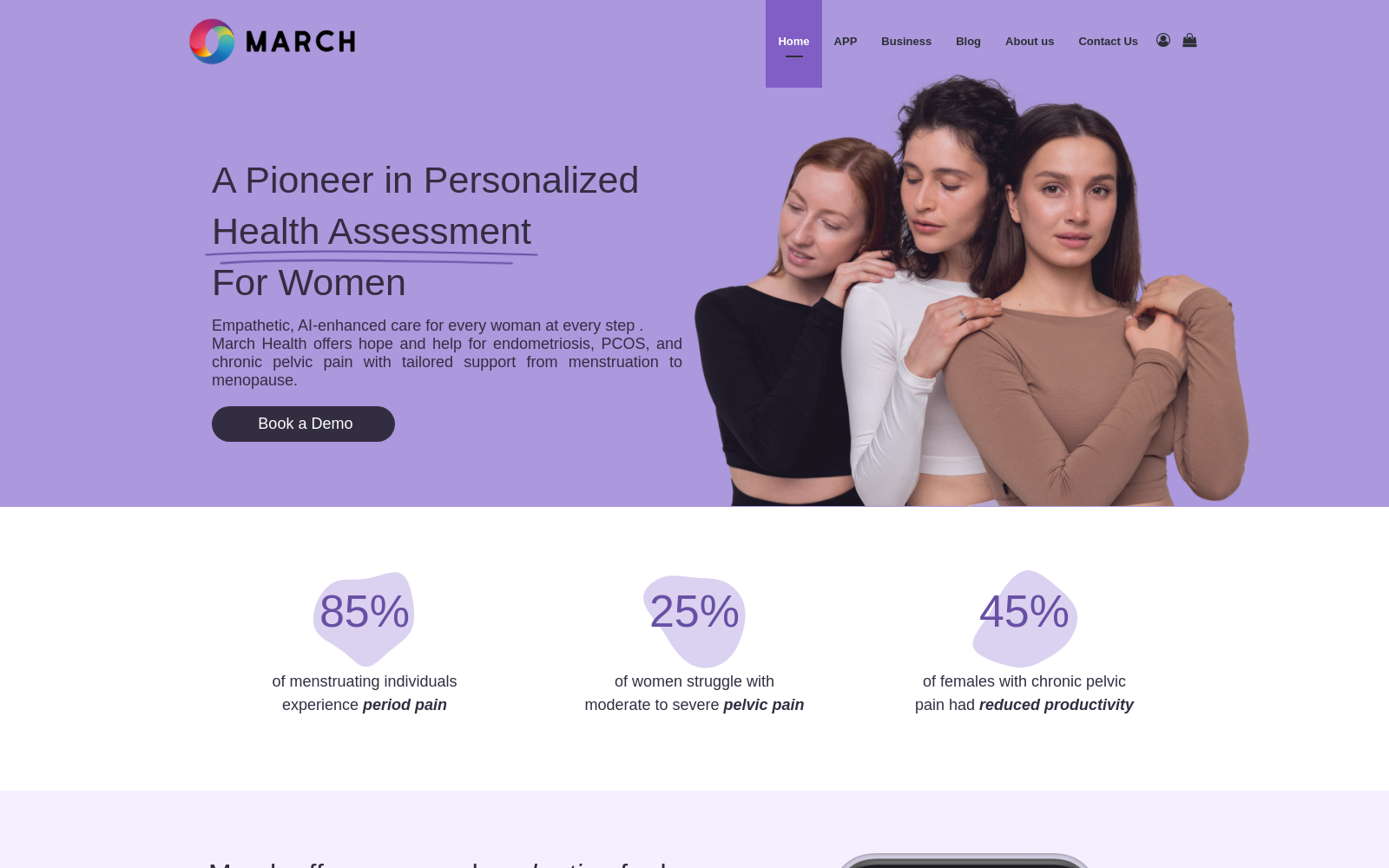 March | AI-Powered Women’s Health & Wellness Solution icon