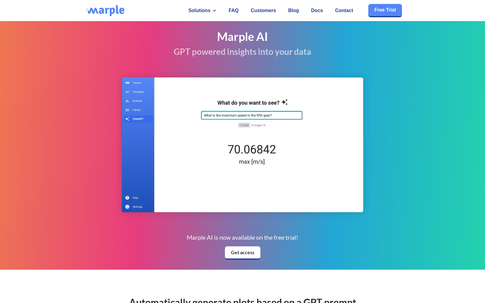 AI insights in your data, powered by GPT icon