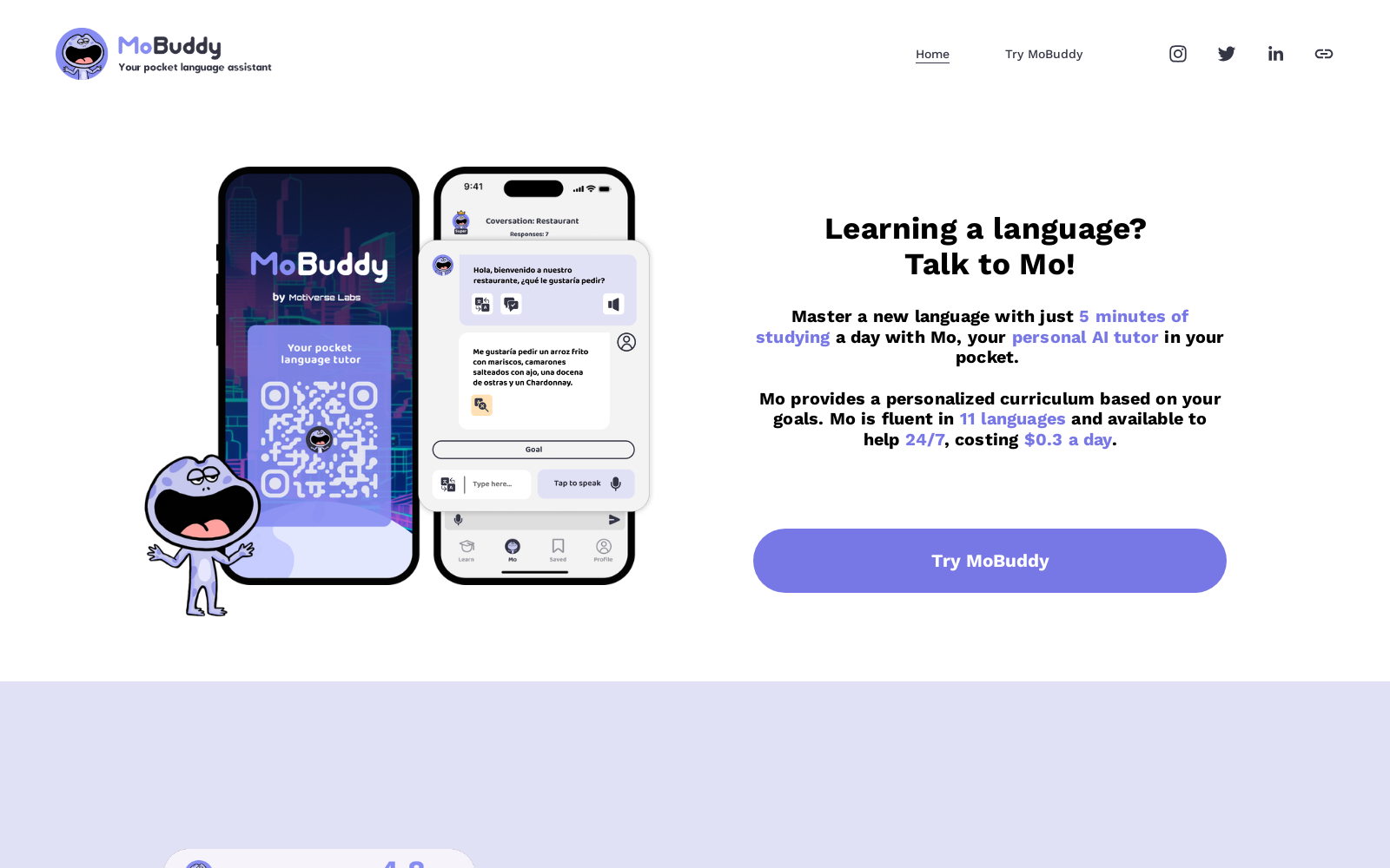 MoBuddy - Your Pocket Language Tutor icon