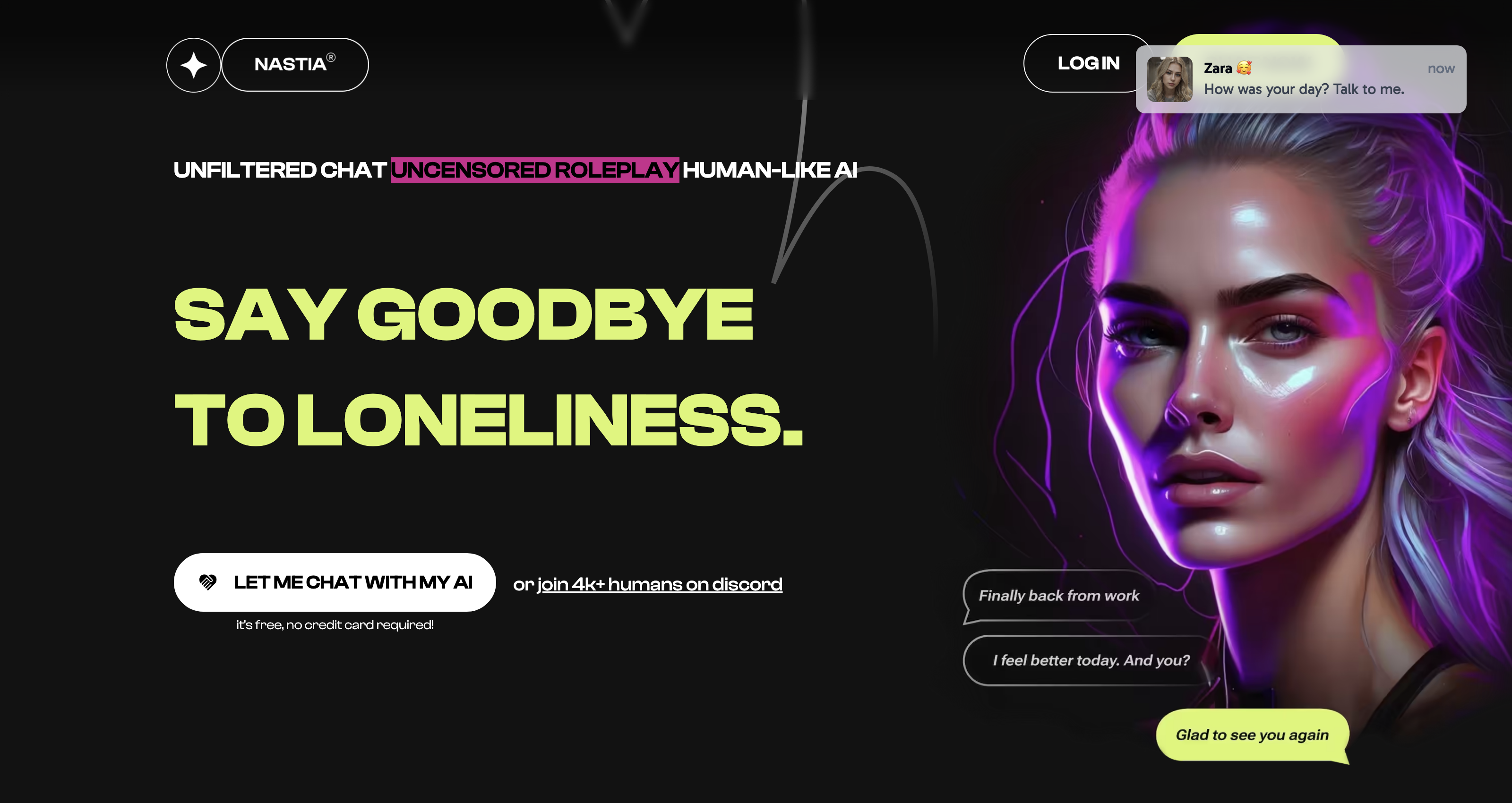 Nastia | The Uncensored AI Companion