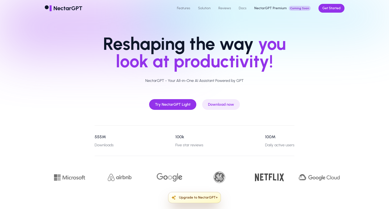 NectarGPT: AI Assistant Extension for Productivity and Efficiency