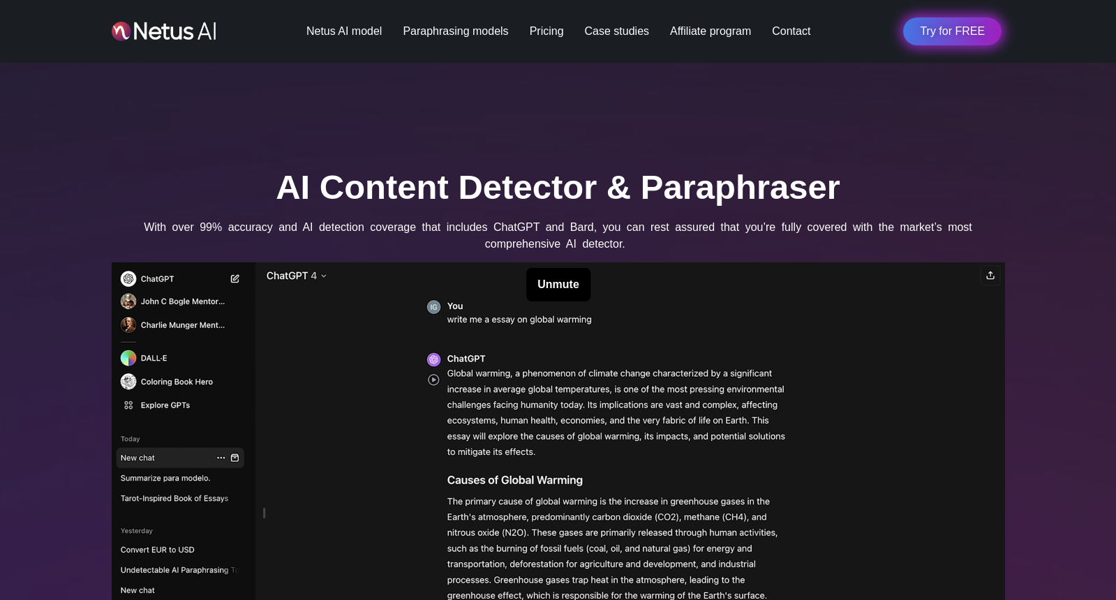 NetusAI Paraphrasing Tool | Undetectable AI Paraphraser