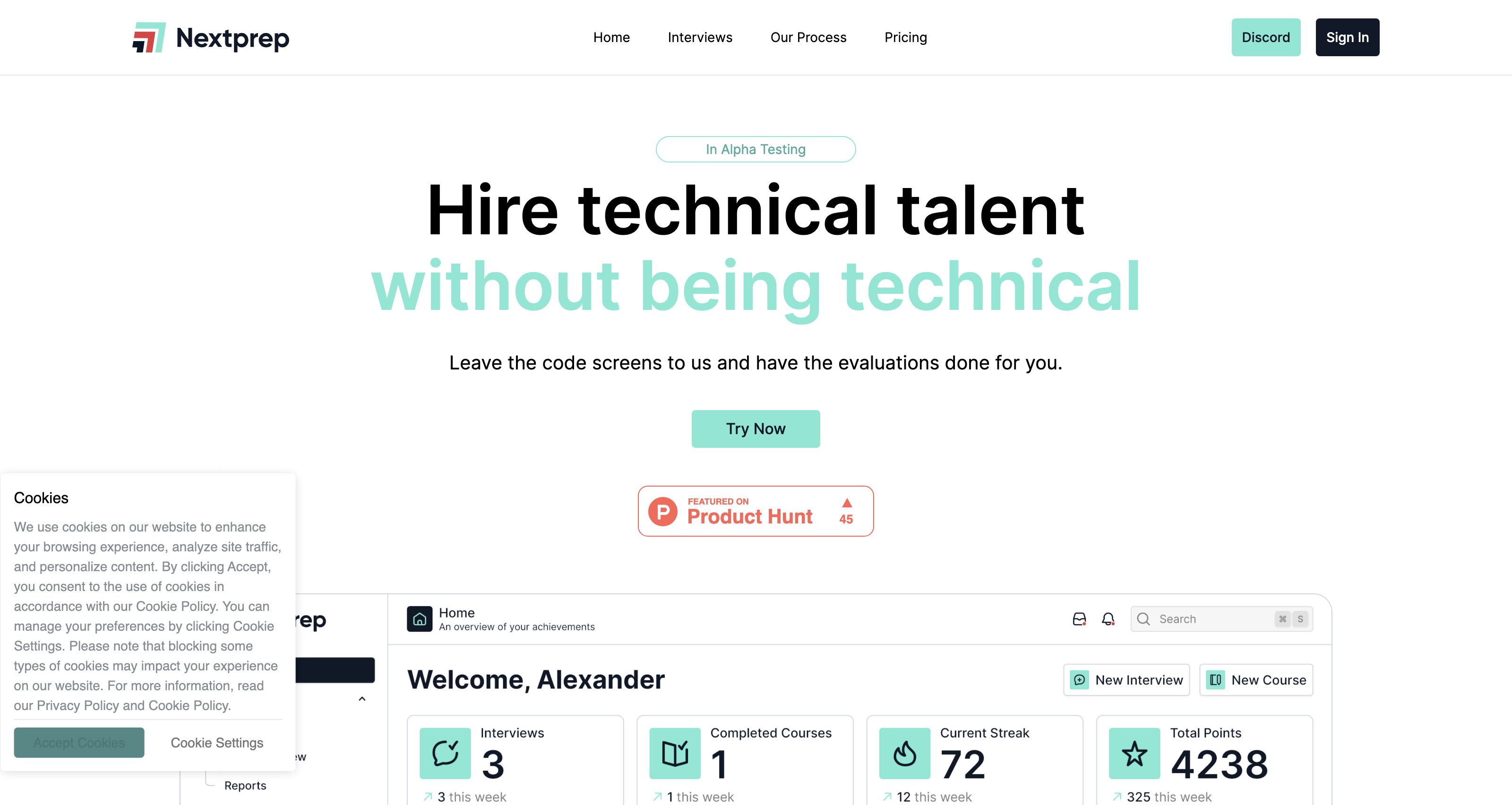 Nextprep - Hire technical talent without being technical icon