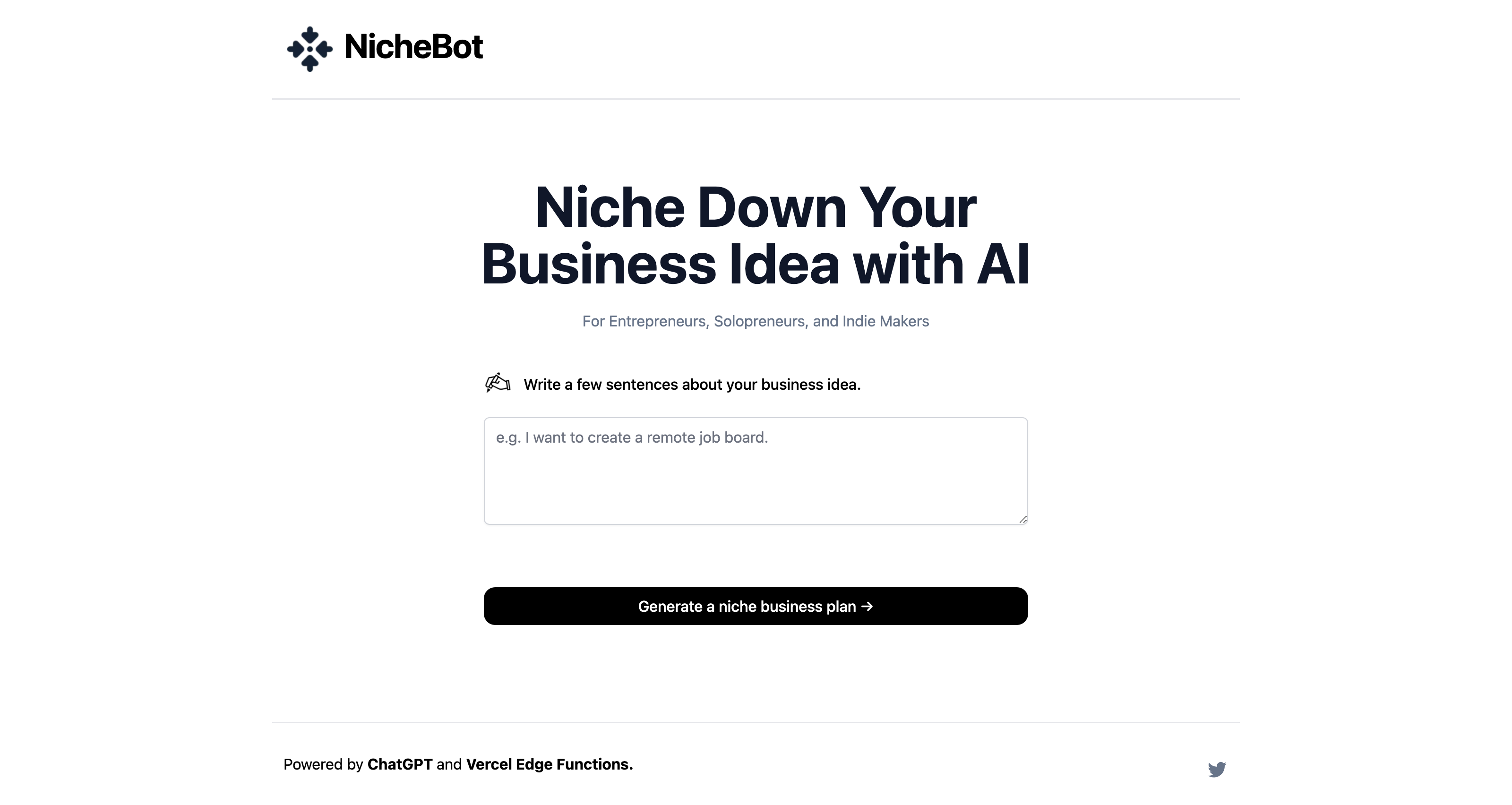 Niche Market Business Idea Generator | Get Inspired with NicheBot