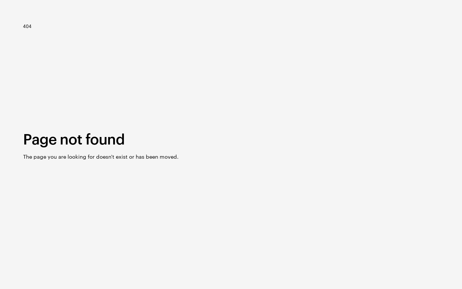 404 - Page not found