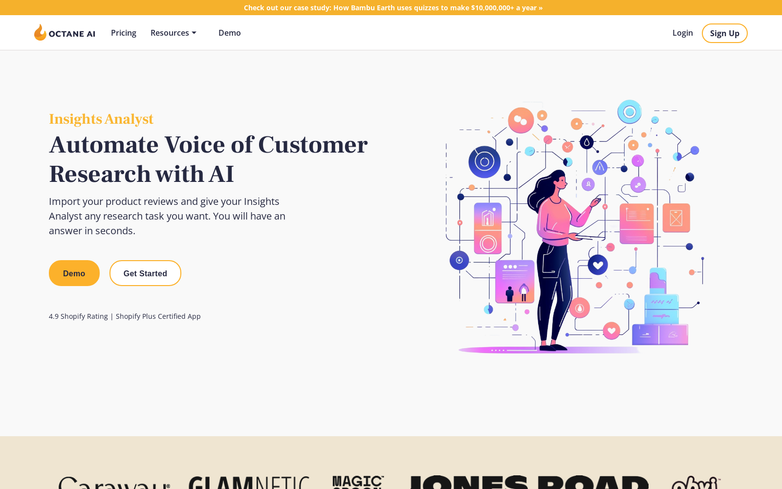 Automate Voice of Customer Research with AI - Ecommerce Marketing icon