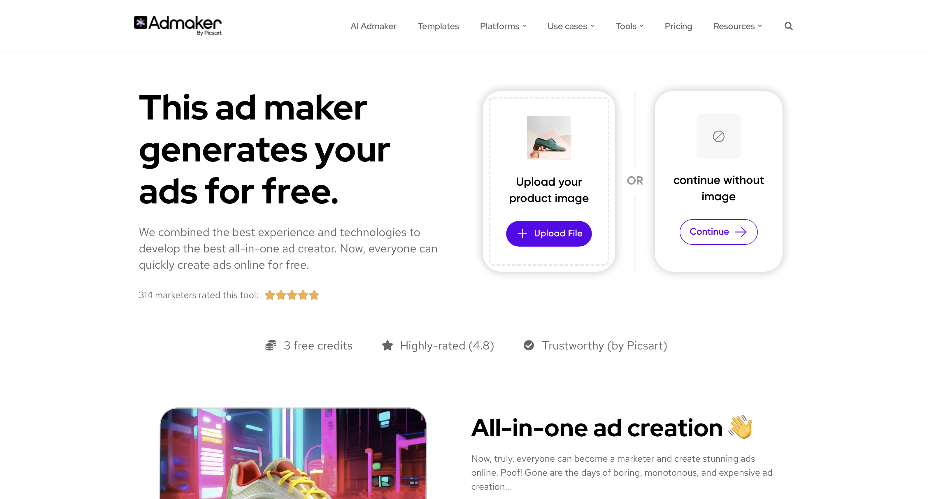 Generate AI Ads for Social Media š | Admaker by Picsart