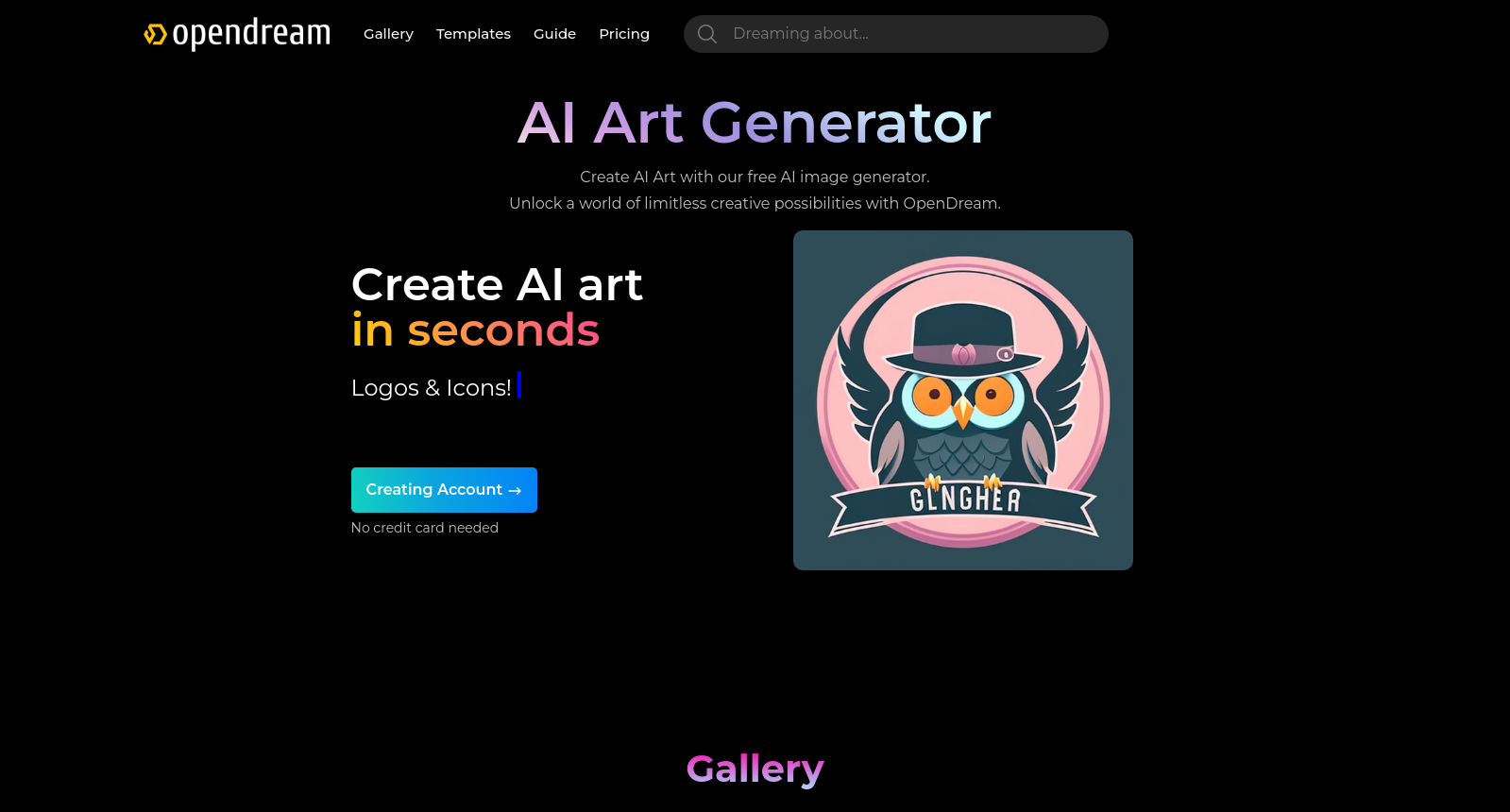 AI ART Generator - Free Text to Image in OpenDream icon
