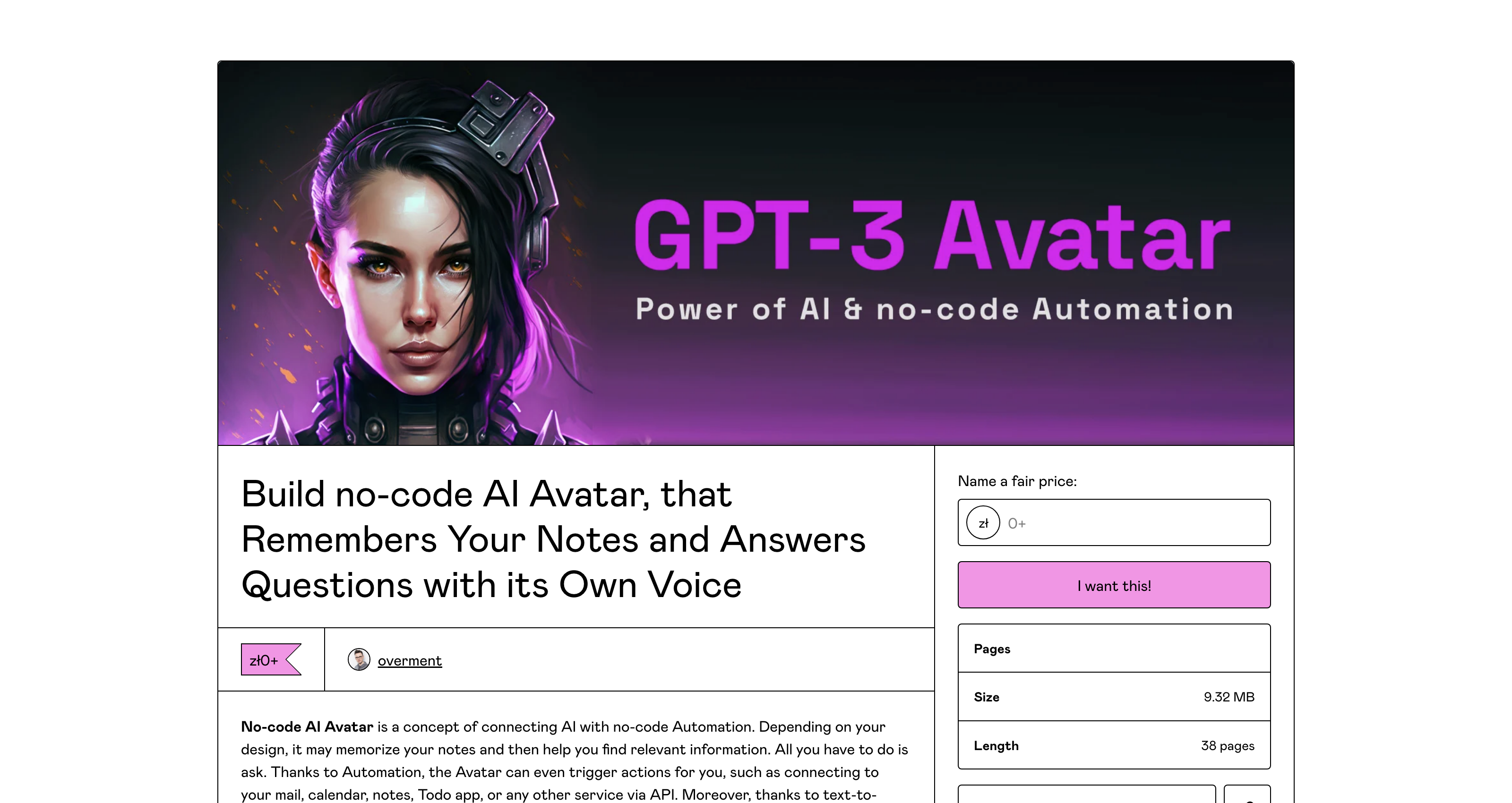 Build no-code AI Avatar, that Remembers Your Notes and Answers Questions with its Own Voice